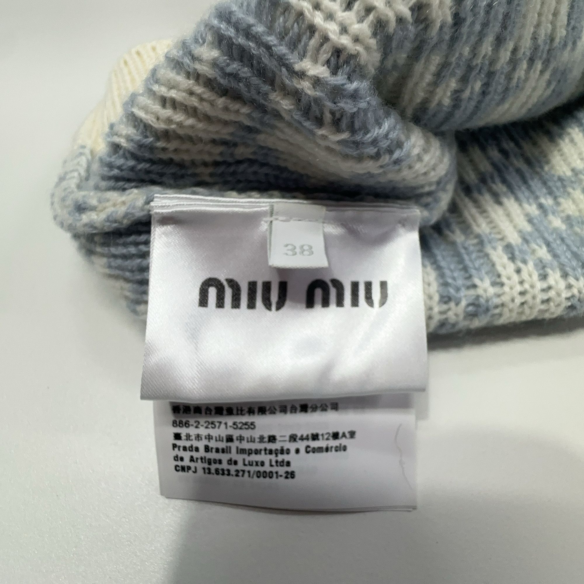 Miu Miu Miu Miu Houndstooth Knit Mini Skirt Size 38 Size 26" / US 2 / IT 38 - 3 Thumbnail