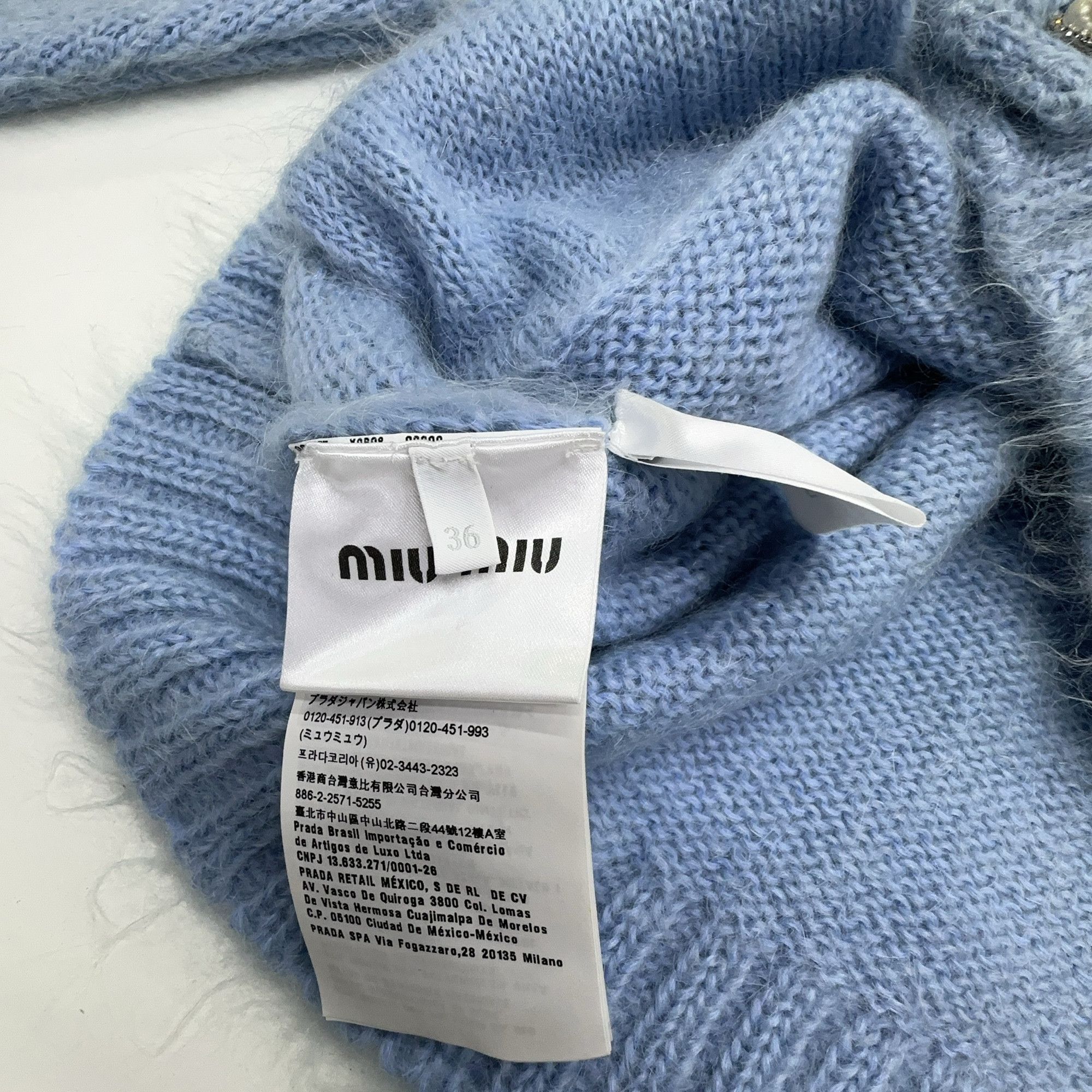 Miu Miu Miu Miu Embellished Cardigan Size 36 Size XS / US 0-2 / IT 36-38 - 3 Thumbnail