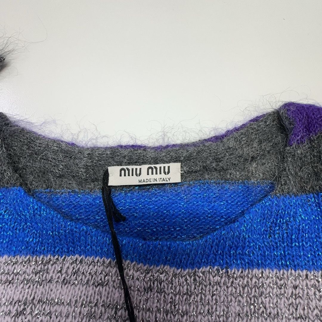 Miu Miu Miu Miu Striped Mohair Sweater Size 38 Size XS / US 0-2 / IT 36-38 - 3 Thumbnail