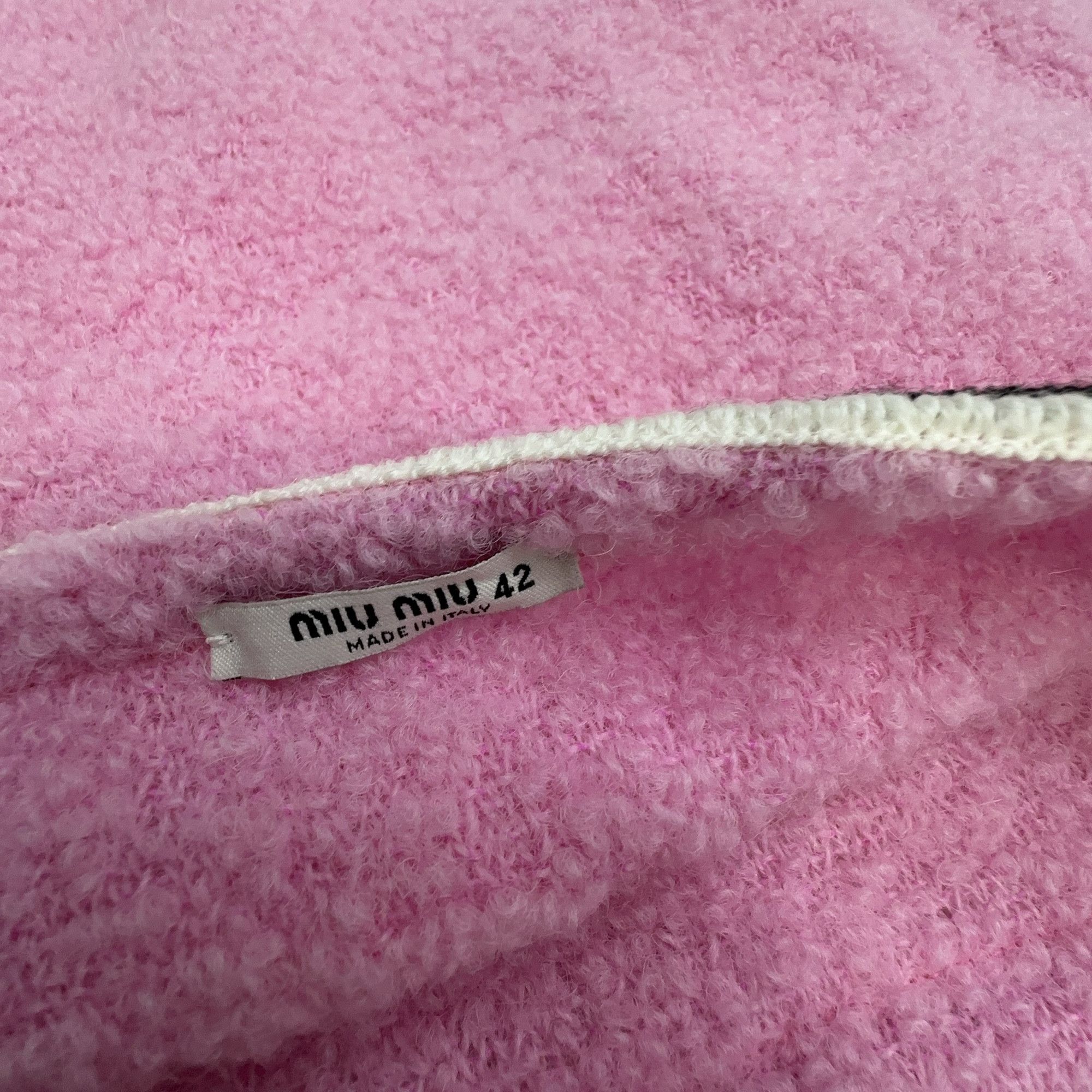 Miu Miu Miu Miu Bouclé Trim Mini Skirt Size 42 Size 28" / US 6 / IT 42 - 2 Thumbnail