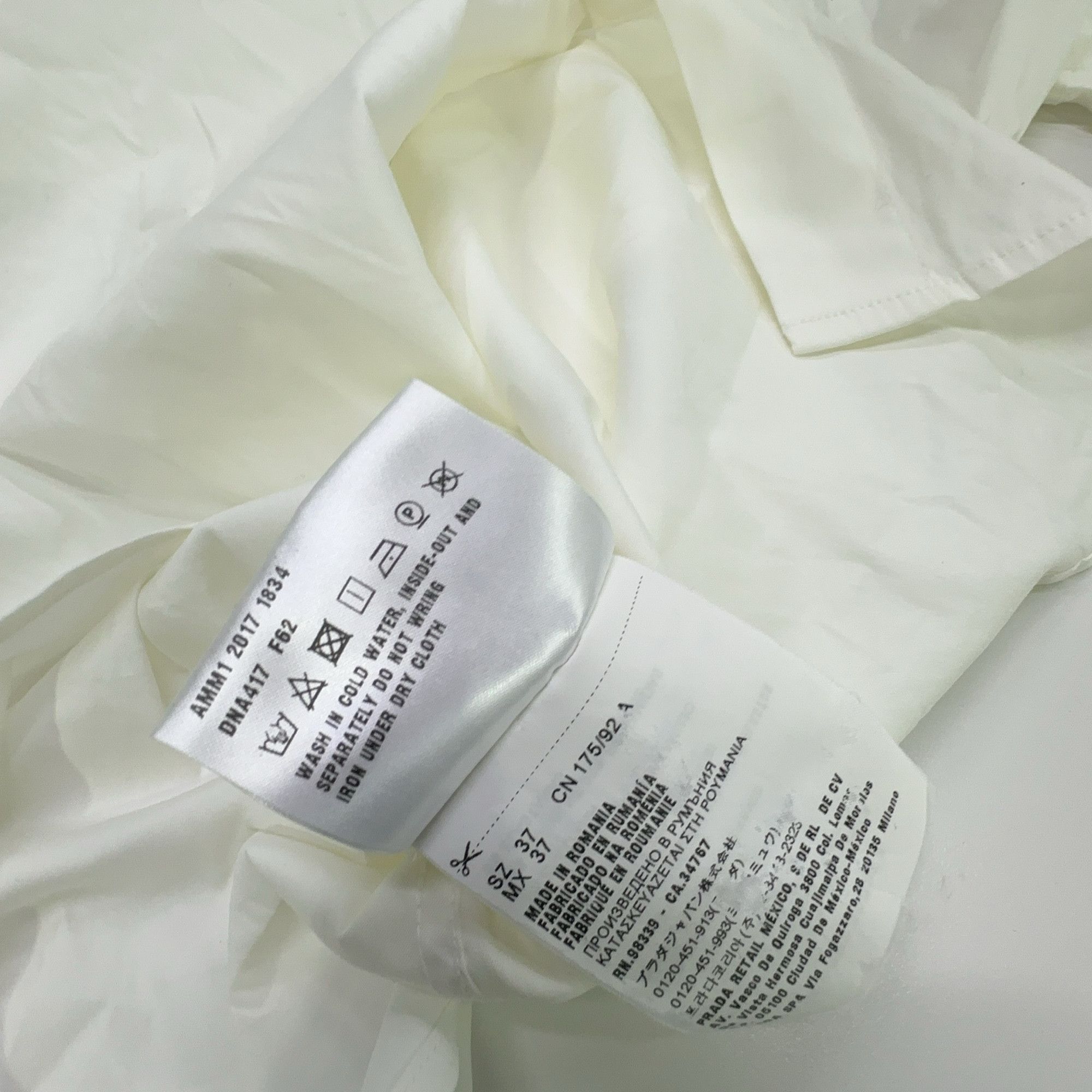 Miu Miu Miu Miu White Button Up Shirt Size 37 Size S / US 4 / IT 40 - 4 Thumbnail