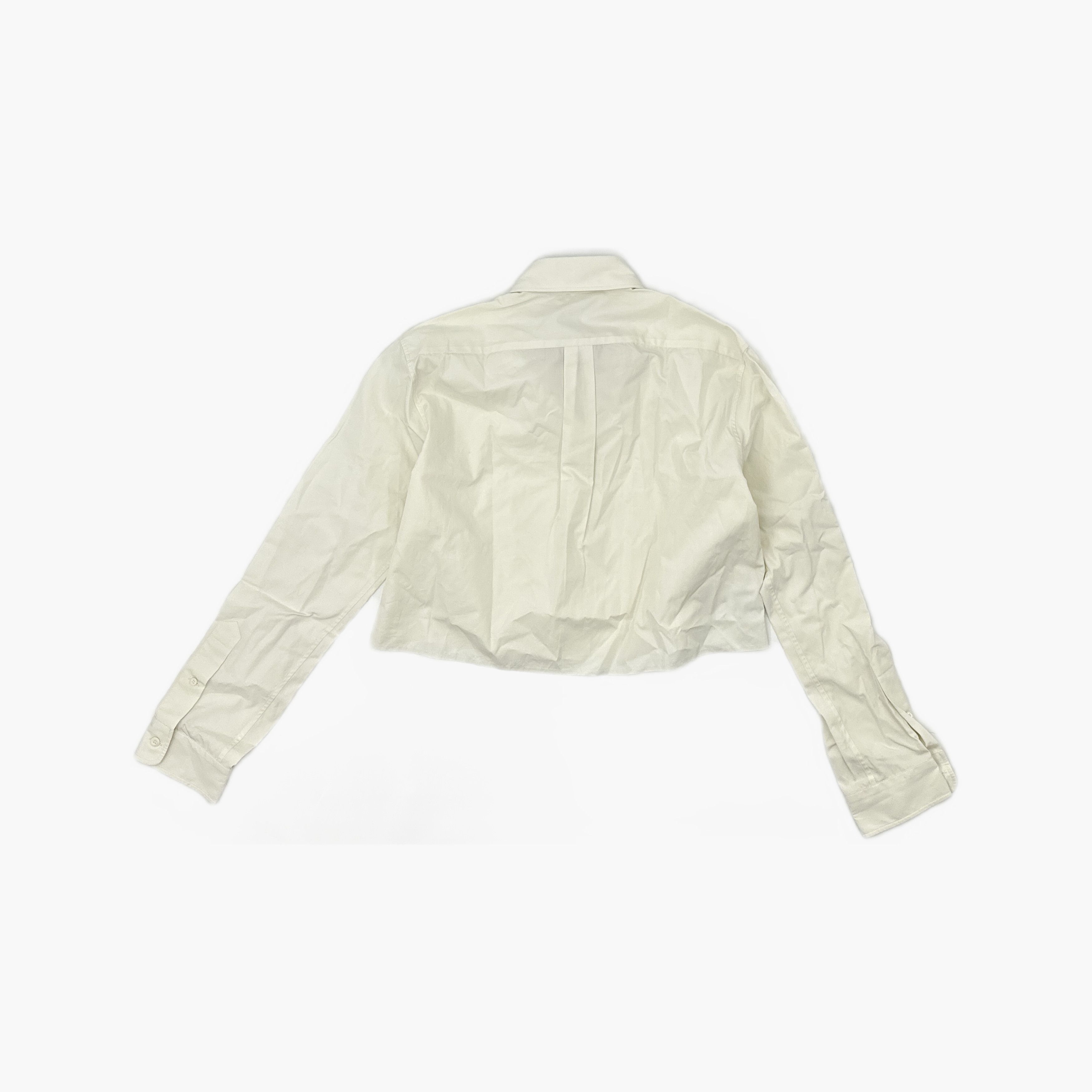 Miu Miu Miu Miu Logo Embroidered Cotton Button Up Shirt Size 40 Size S / US 4 / IT 40 - 2 Thumbnail