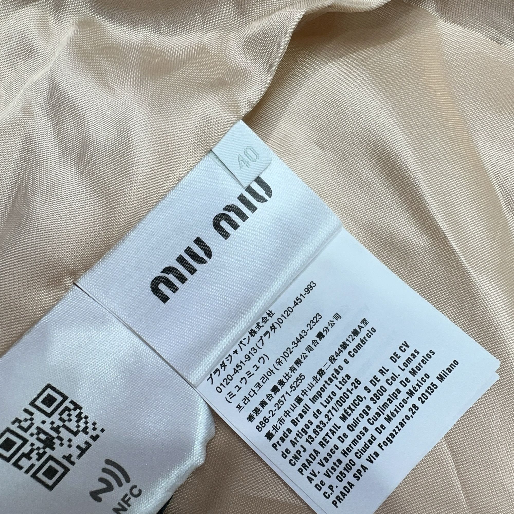Miu Miu Miu Miu Rhinestone Cady Coat Size 40 Size S / US 4 / IT 40 - 4 Thumbnail