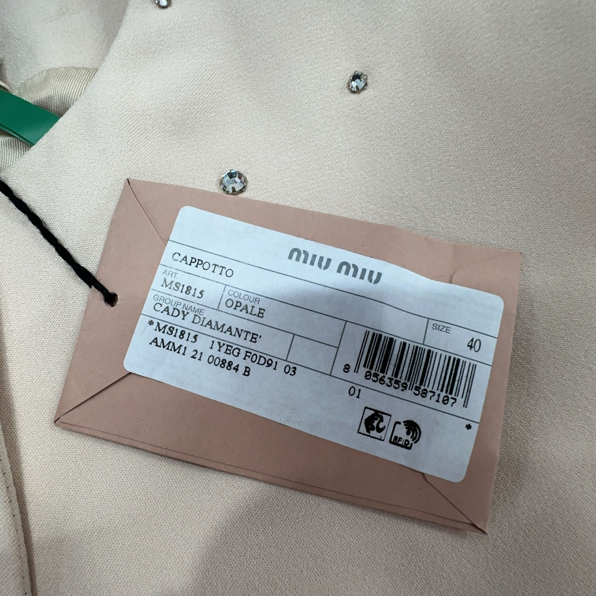 Miu Miu Miu Miu Rhinestone Cady Coat Size 40 Size S / US 4 / IT 40 - 7 Thumbnail
