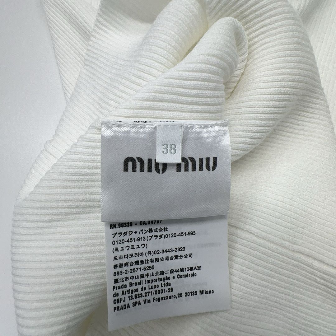 Miu Miu Miu Miu Crystal Embellished Tank Top Size 38 Size XS / US 0-2 / IT 36-38 - 3 Thumbnail