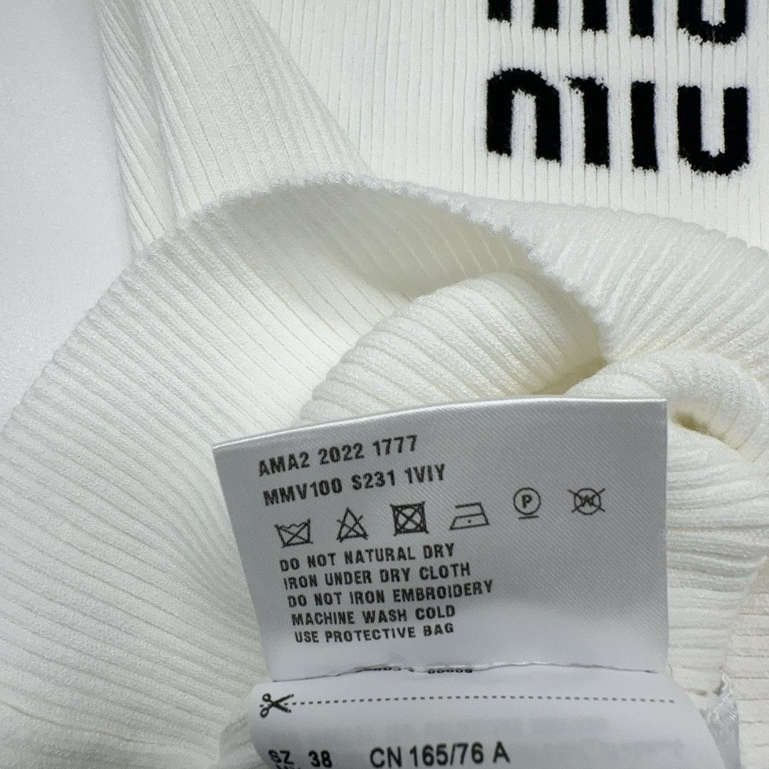 Miu Miu Miu Miu Crystal Embellished Tank Top Size 38 Size XS / US 0-2 / IT 36-38 - 4 Thumbnail