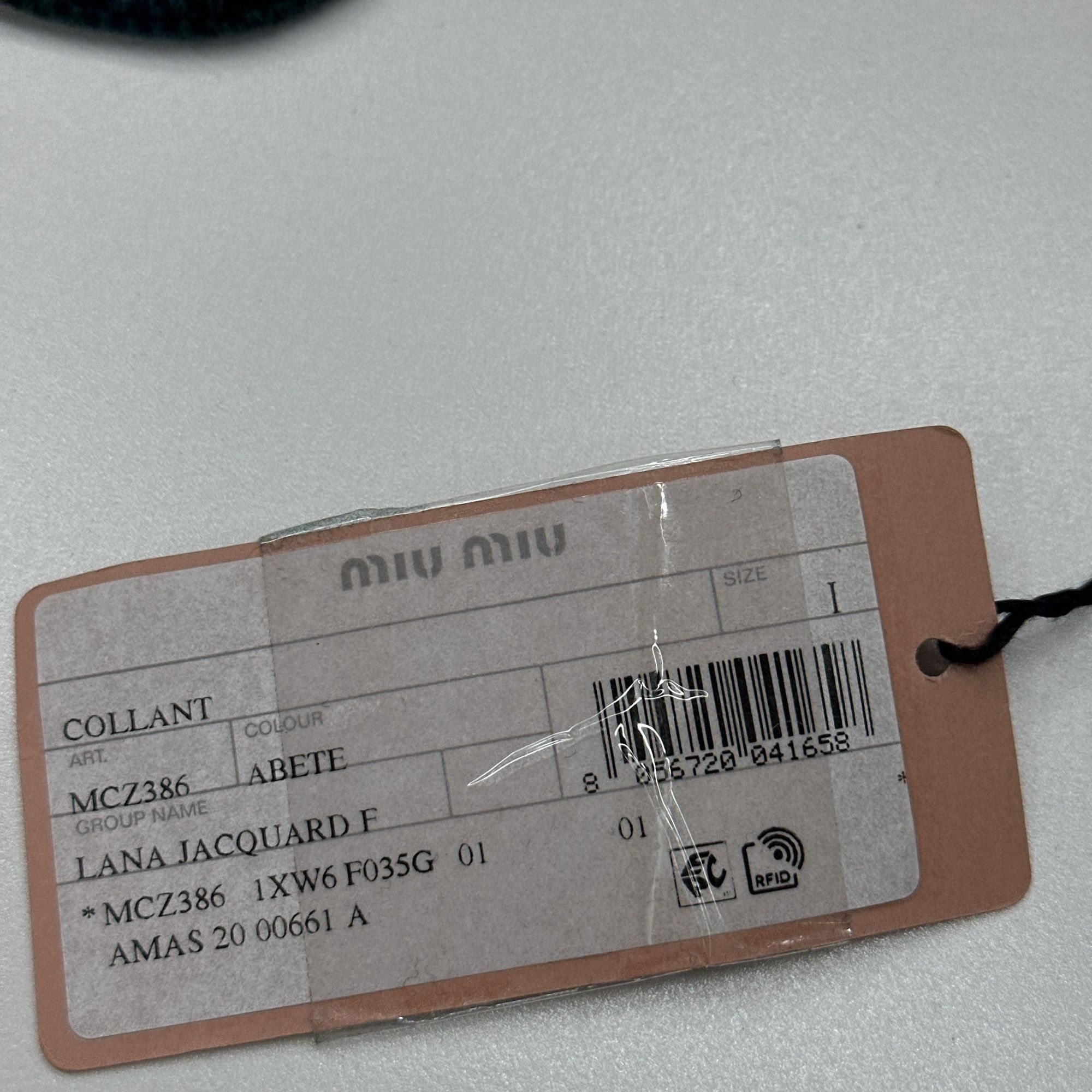 Miu Miu Miu Miu Jacquard Tights Size I Size ONE SIZE - 4 Thumbnail