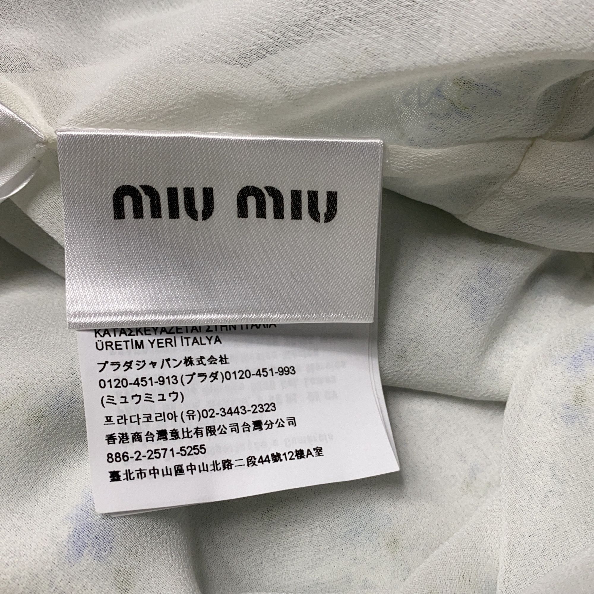 Miu Miu Miu Miu Floral Print Midi Dress Size 36 Size XS / US 0-2 / IT 36-38 - 3 Thumbnail