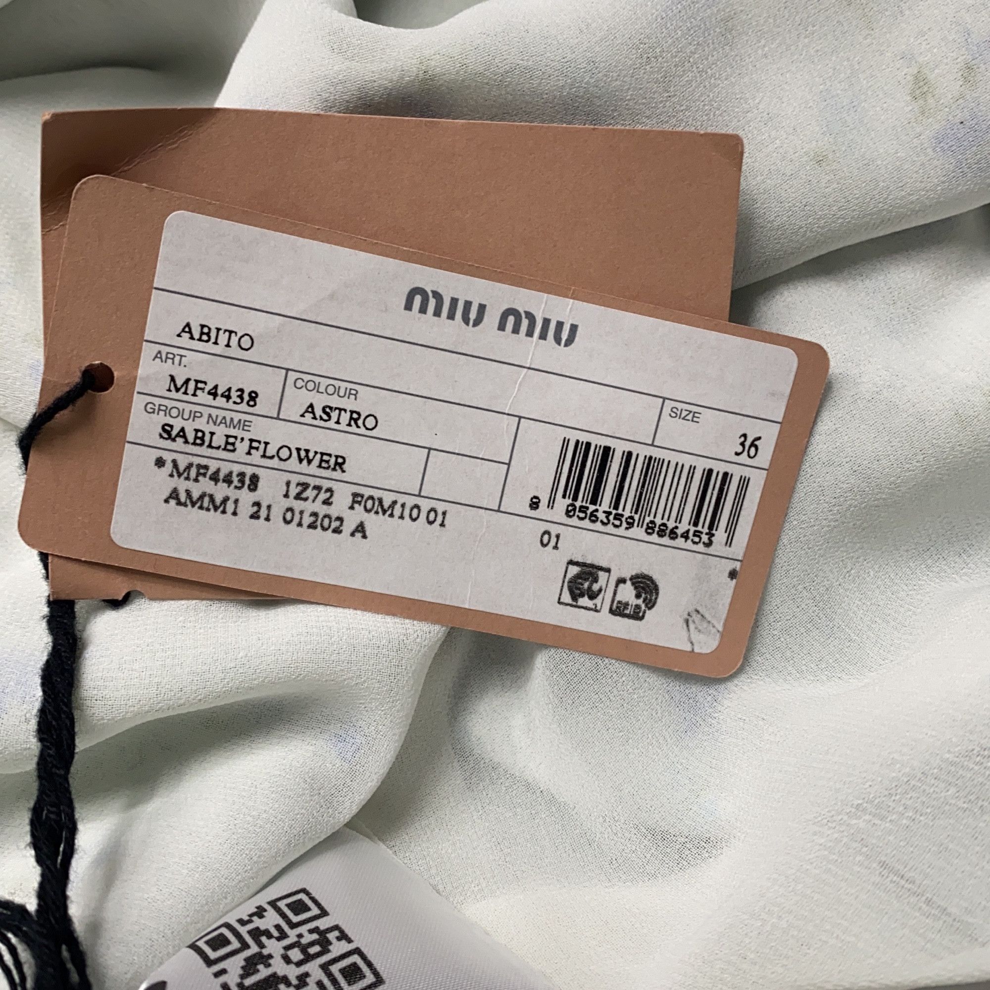 Miu Miu Miu Miu Floral Print Midi Dress Size 36 Size XS / US 0-2 / IT 36-38 - 5 Thumbnail