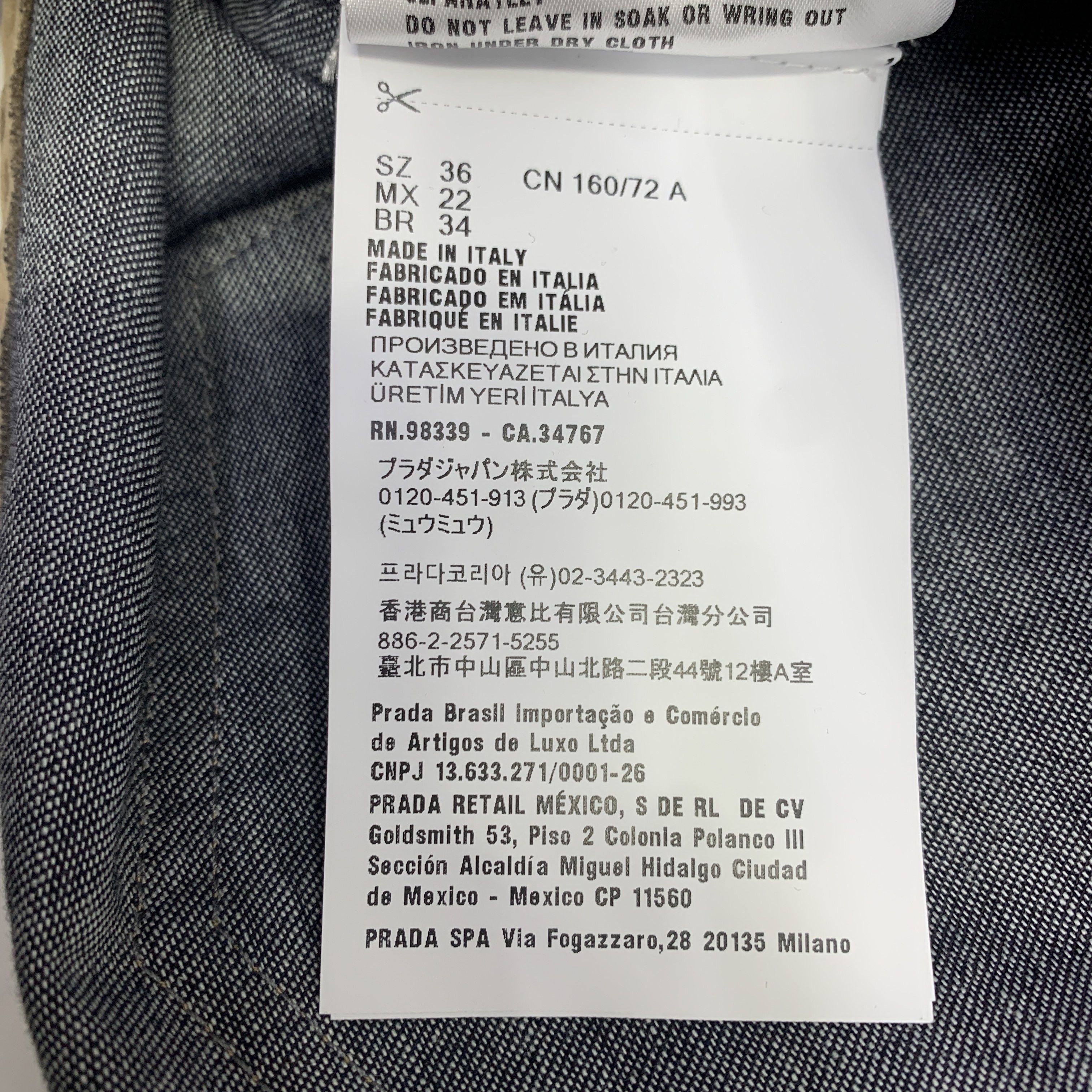 Miu Miu Miu Miu Velvet Chambray Overall Mini Dress Size 36 Size XS / US 0-2 / IT 36-38 - 2 Thumbnail