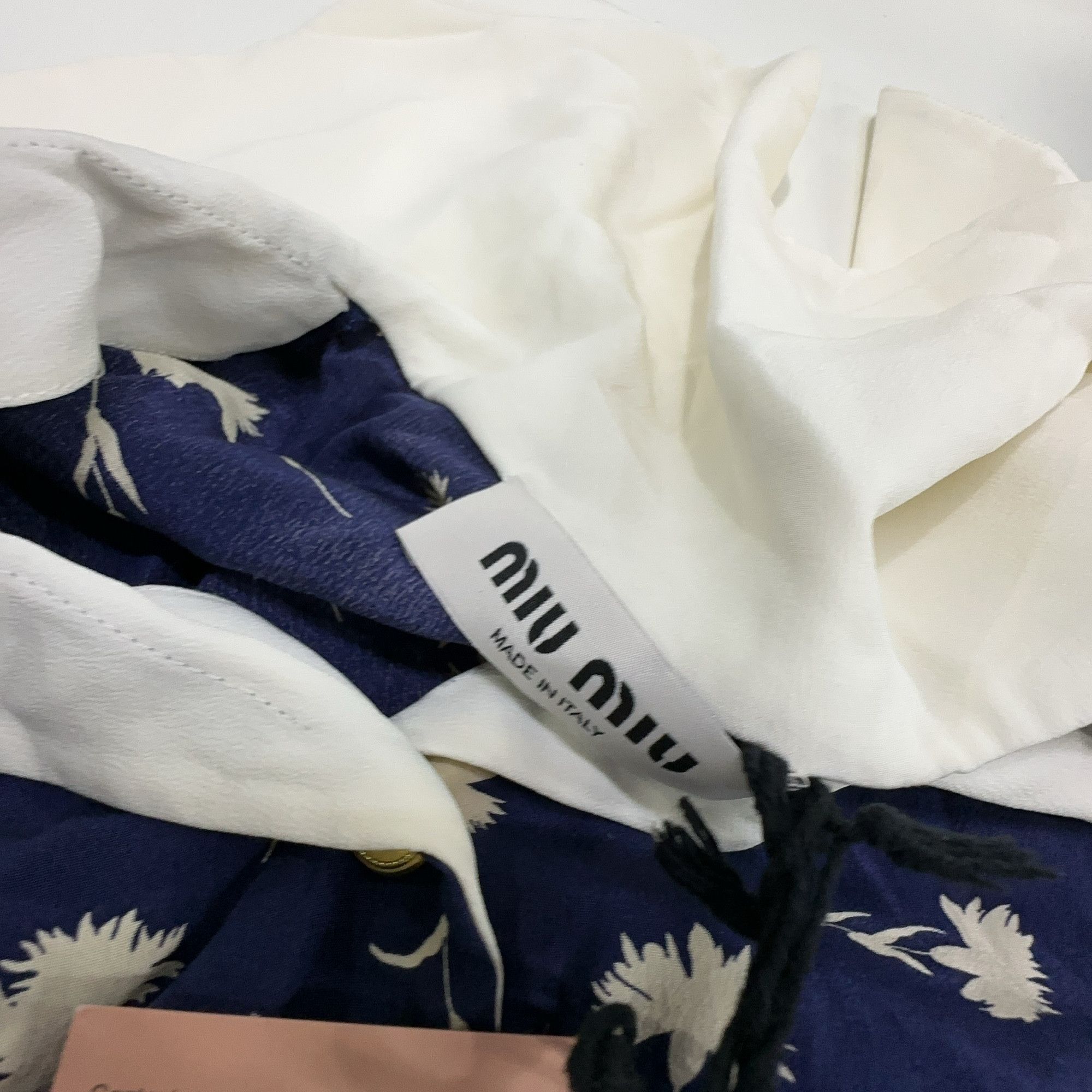 Miu Miu Miu Miu Floral Silk Button Up Shirt Size 38 Size XS / US 0-2 / IT 36-38 - 4 Thumbnail