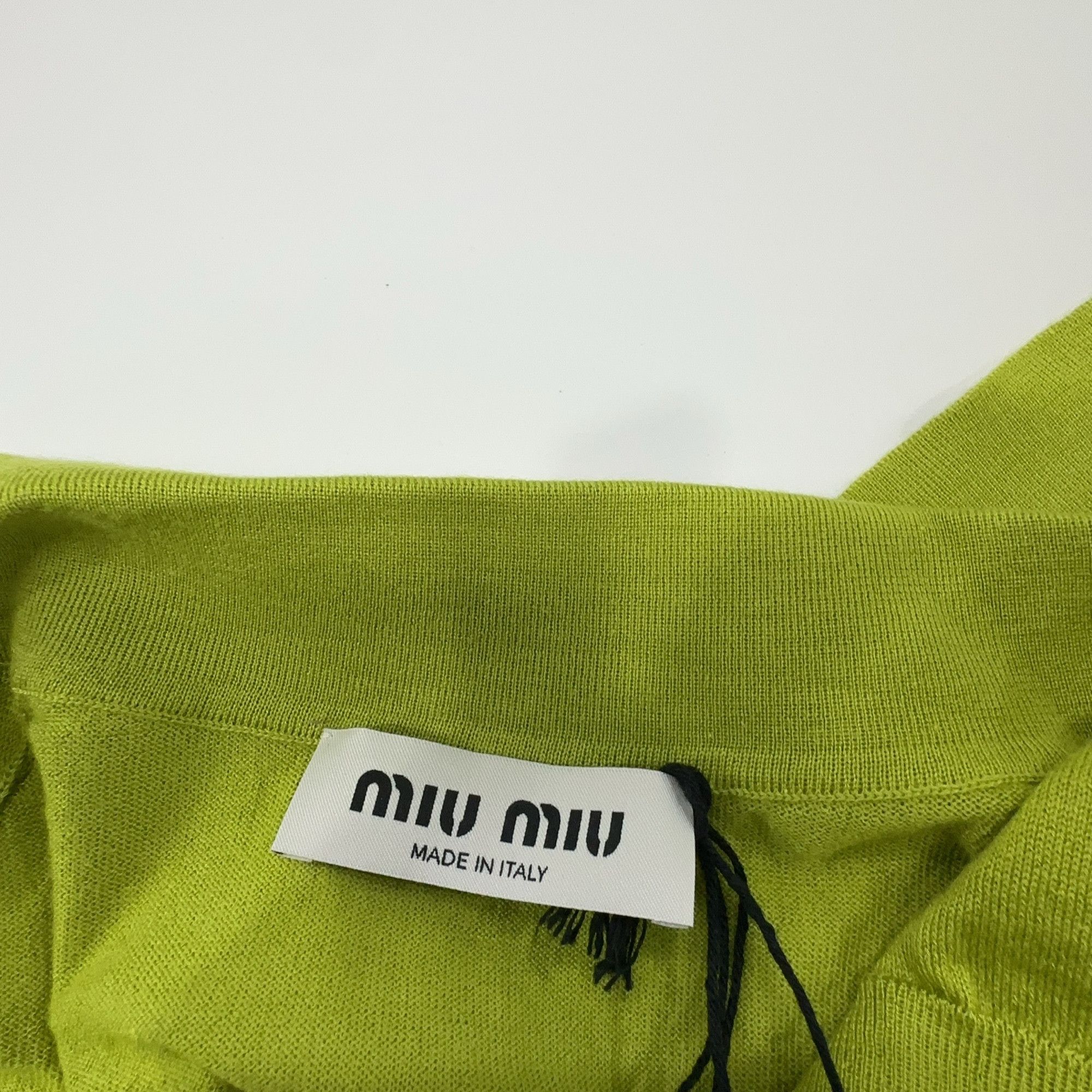 Miu Miu Miu Miu Embroidered Logo Knit Cardigan Size 36 Size XS / US 0-2 / IT 36-38 - 5 Thumbnail