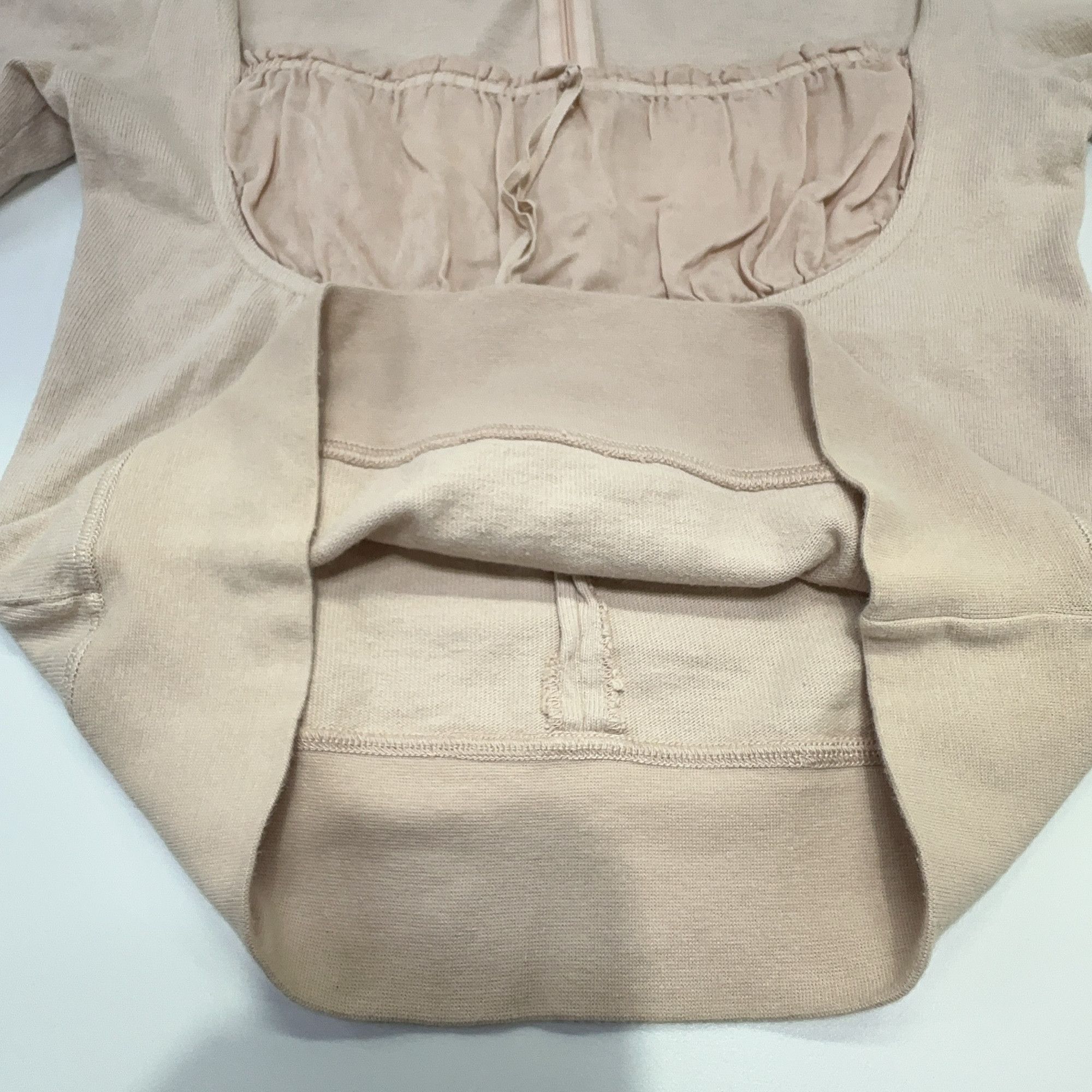 Miu Miu Miu Miu Pink Ruched Long Sleeve T-Shirt Size M Size M / US 6-8 / IT 42-44 - 9 Thumbnail