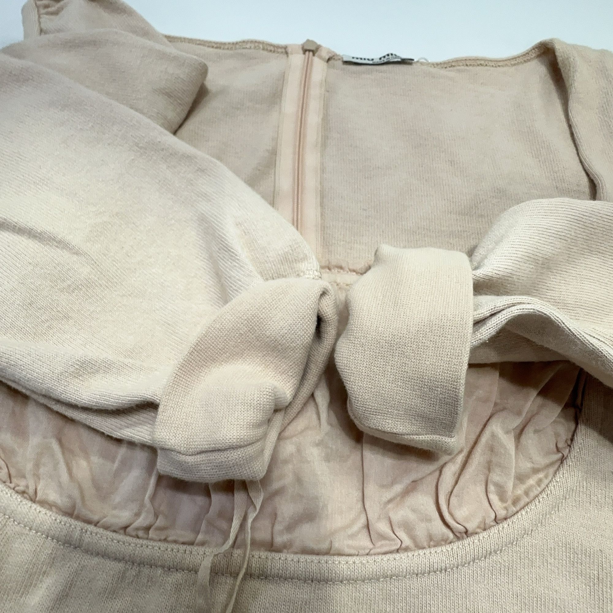 Miu Miu Miu Miu Pink Ruched Long Sleeve T-Shirt Size M Size M / US 6-8 / IT 42-44 - 7 Thumbnail