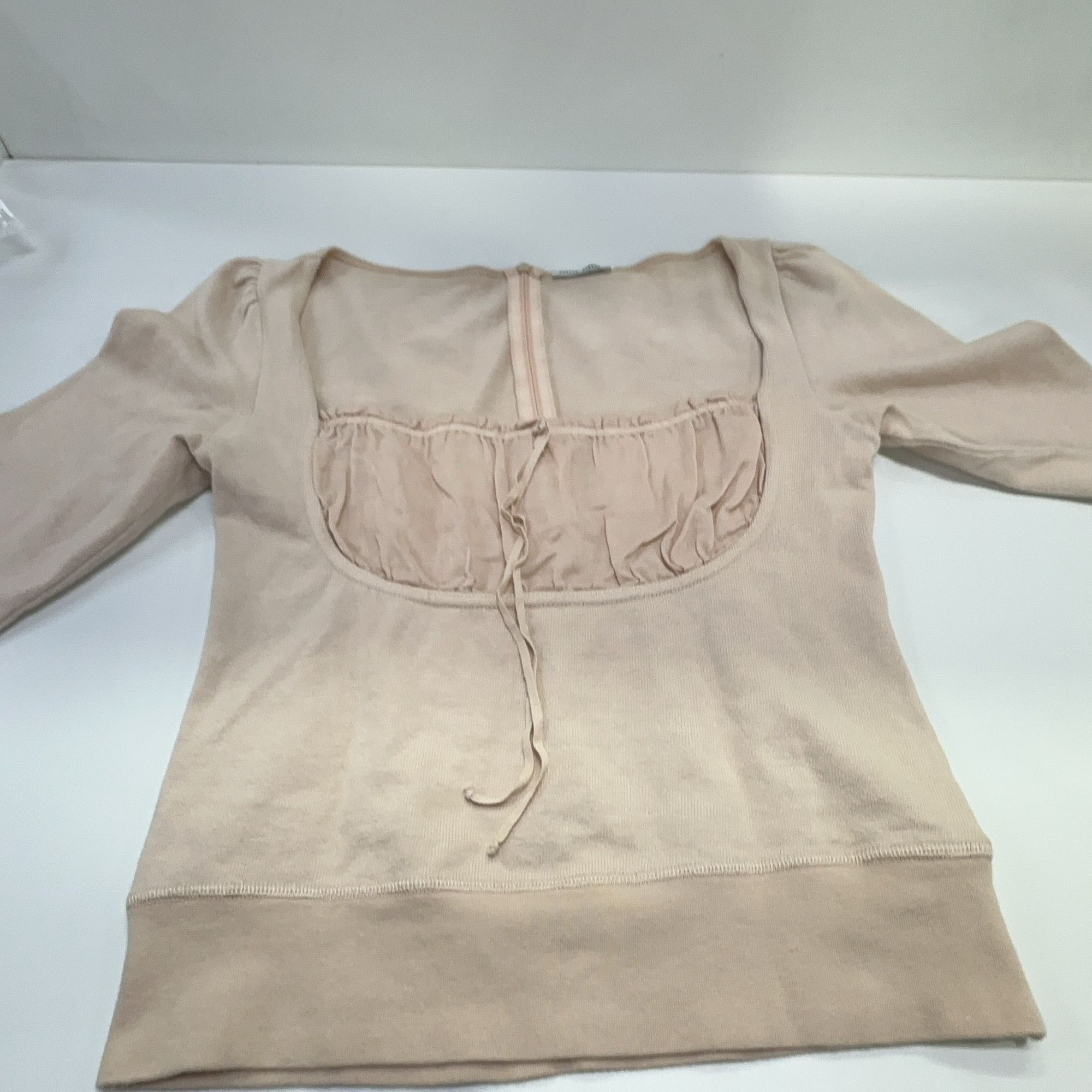 Miu Miu Miu Miu Pink Ruched Long Sleeve T-Shirt Size M Size M / US 6-8 / IT 42-44 - 10 Thumbnail