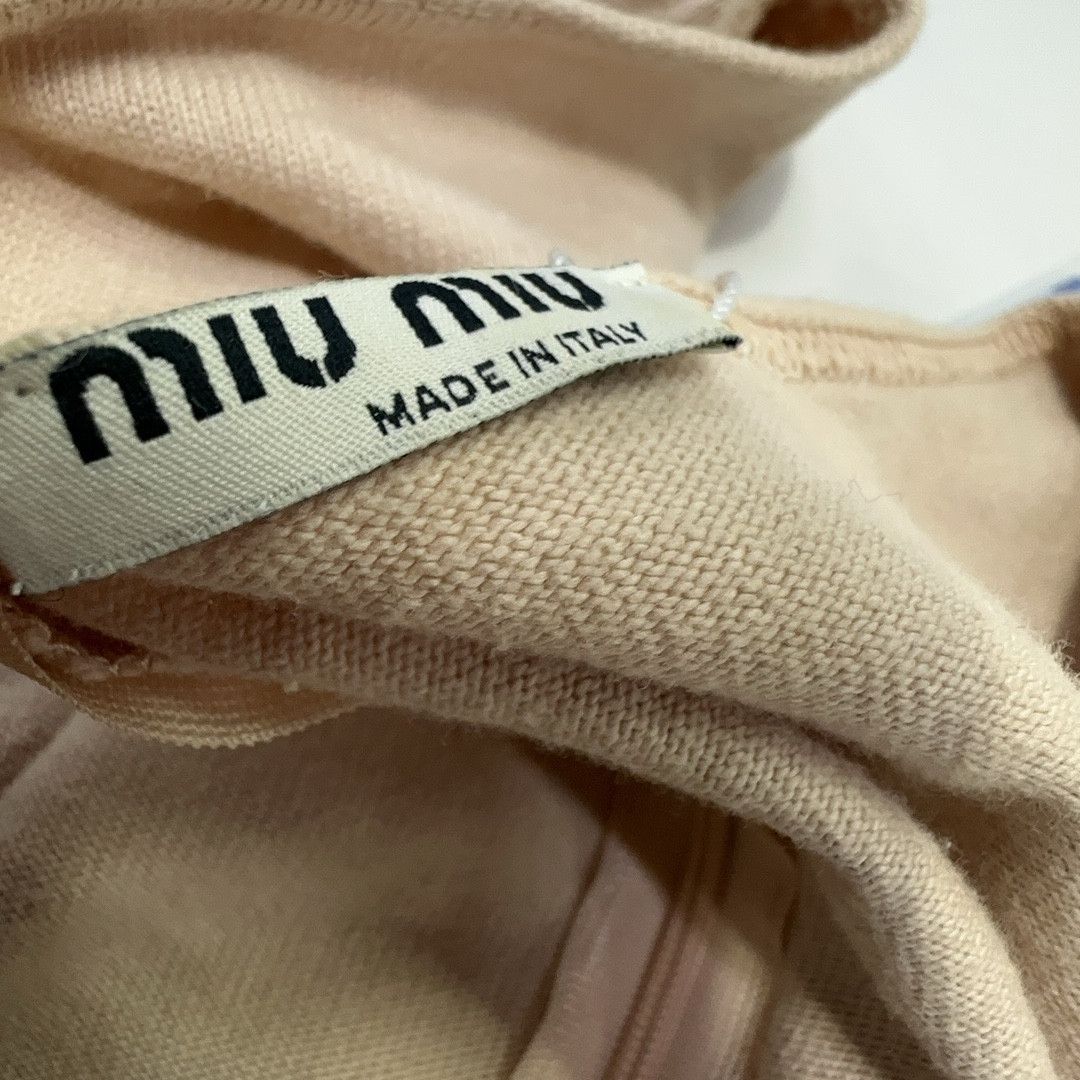 Miu Miu Miu Miu Pink Ruched Long Sleeve T-Shirt Size M Size M / US 6-8 / IT 42-44 - 5 Thumbnail