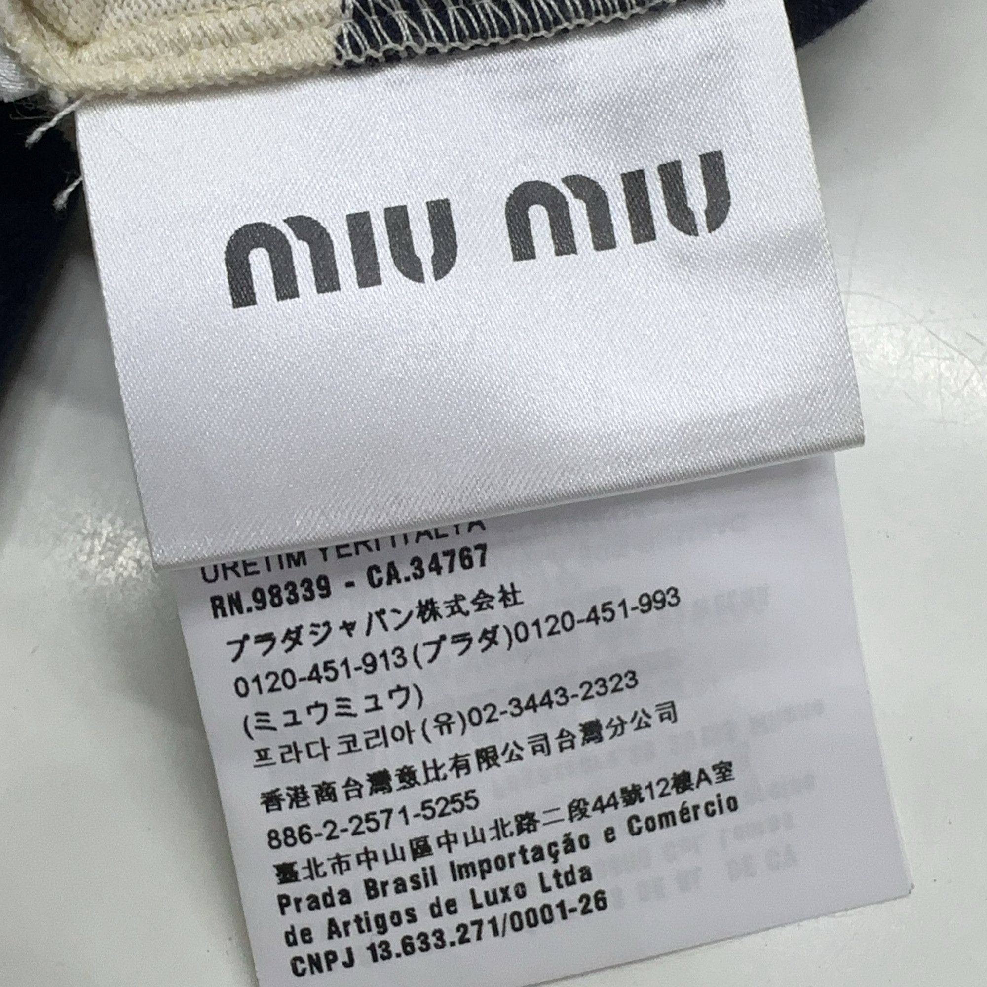 Miu Miu Miu Miu Striped Lace Collar Long Sleeve T-Shirt Size S Size S / US 4 / IT 40 - 3 Thumbnail