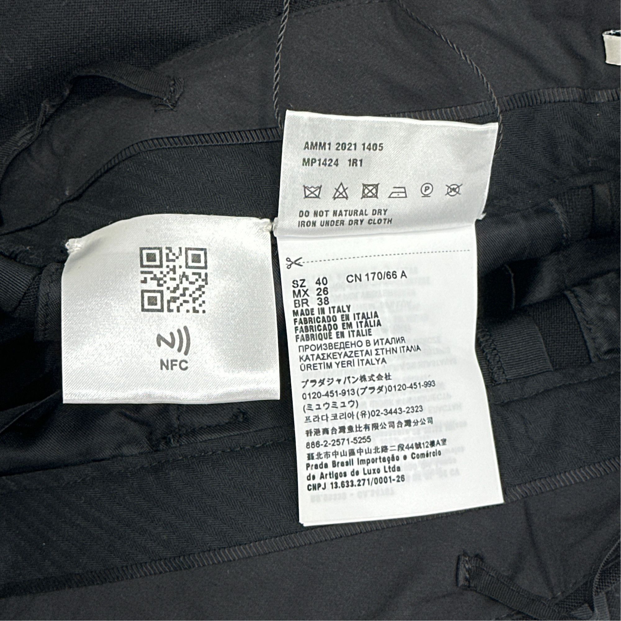 Miu Miu Miu Miu Black Wool Pants Size 40 Size 27" / US 4 / IT 40 - 4 Thumbnail