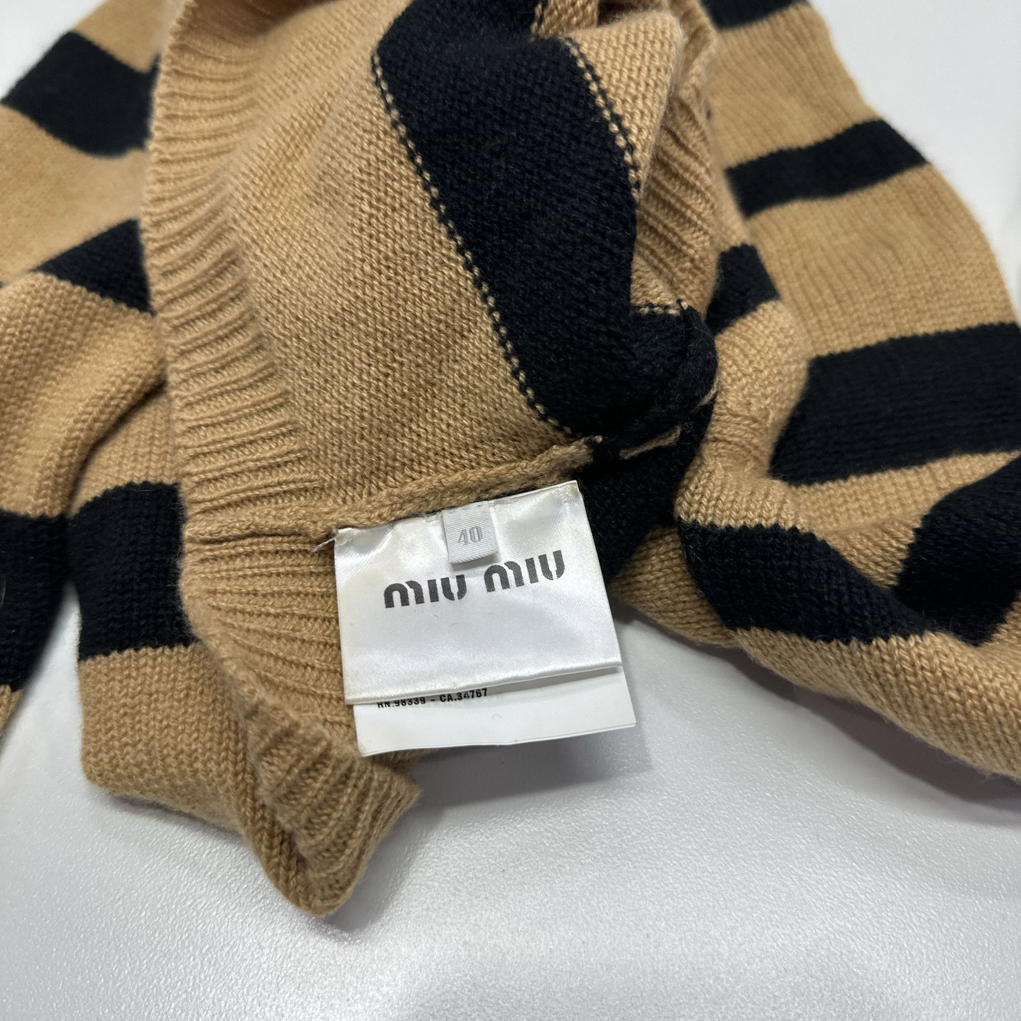 Miu Miu Miu Miu Striped Knit Sweater Size 40 Size S / US 4 / IT 40 - 4 Thumbnail