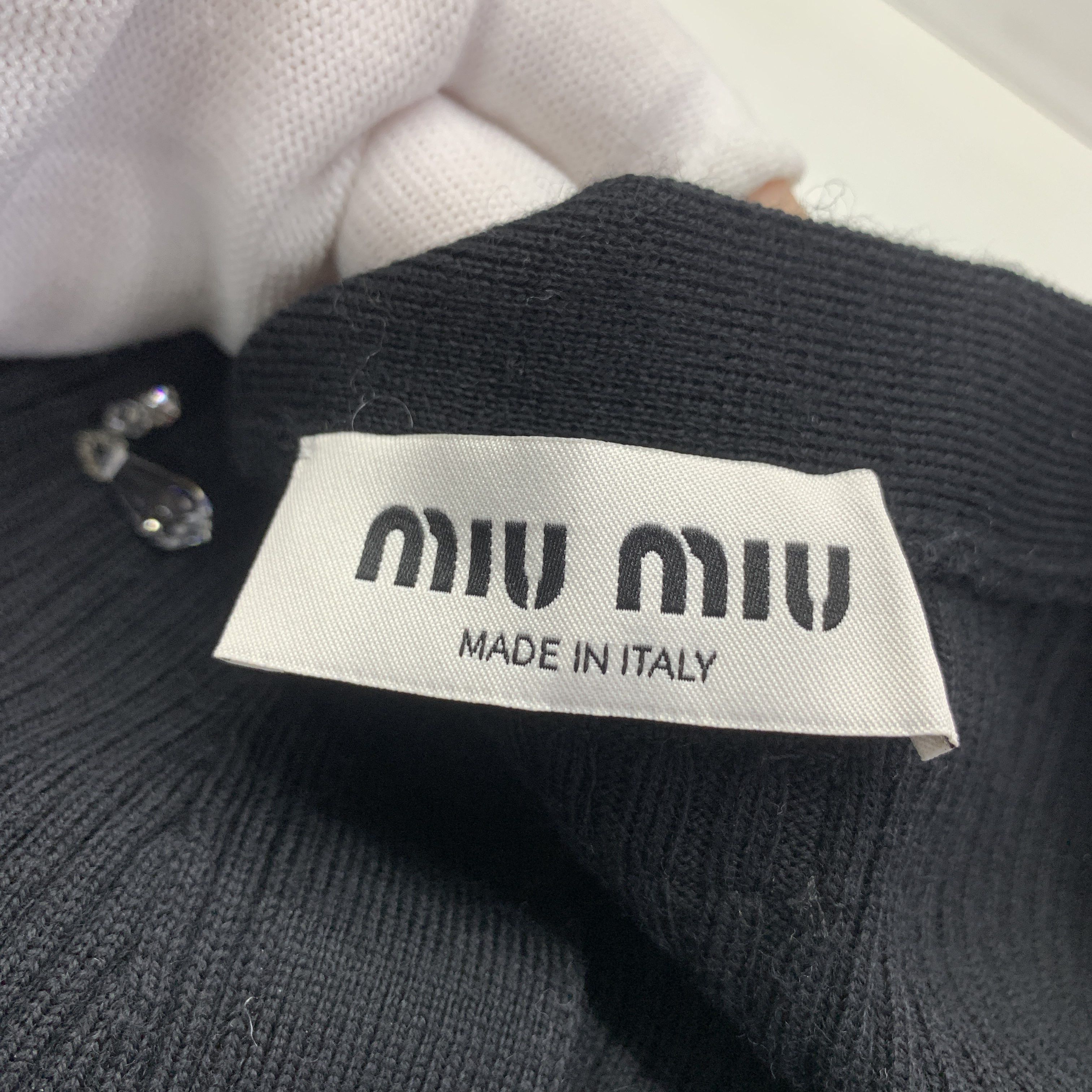 Miu Miu Miu Miu Black Sequined Cardigan Size 40 Size S / US 4 / IT 40 - 3 Thumbnail