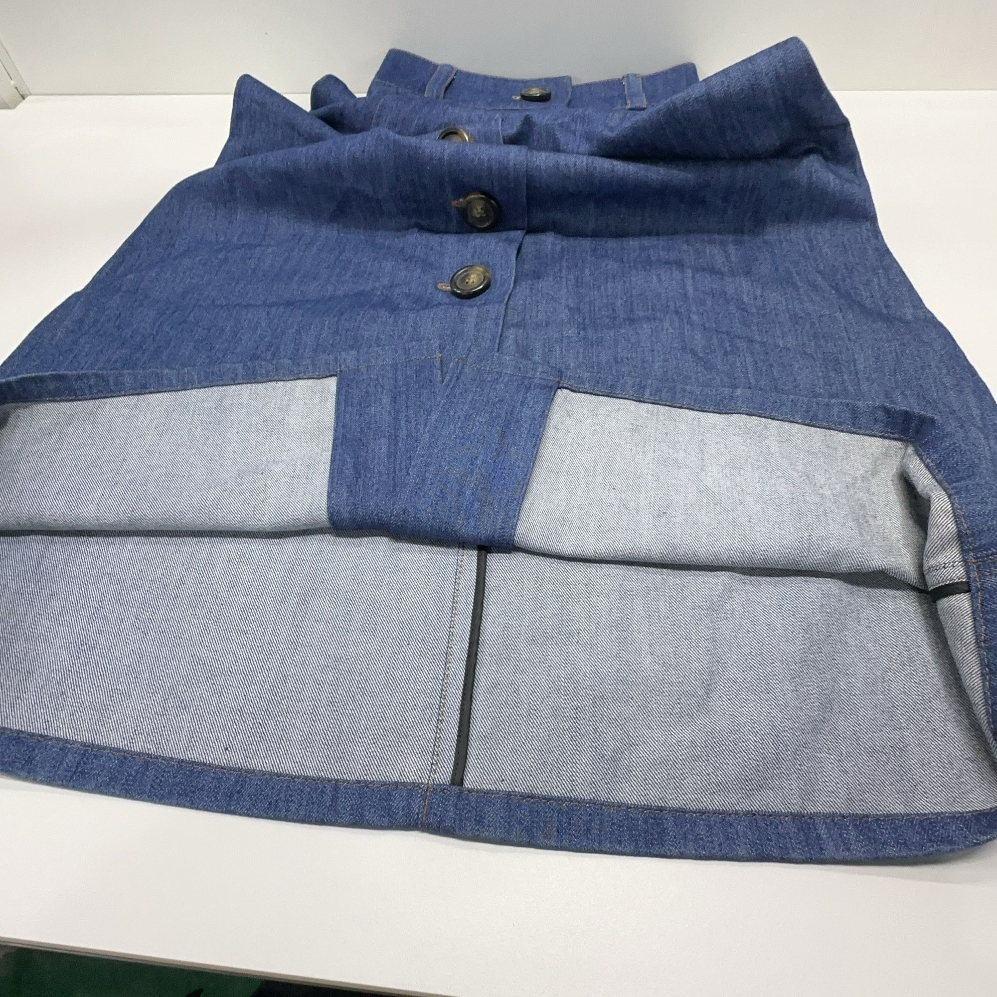 Miu Miu Miu Miu Blue Denim Midi Skirt Size 36 Size 25" / US 0 / IT 36 - 5 Thumbnail