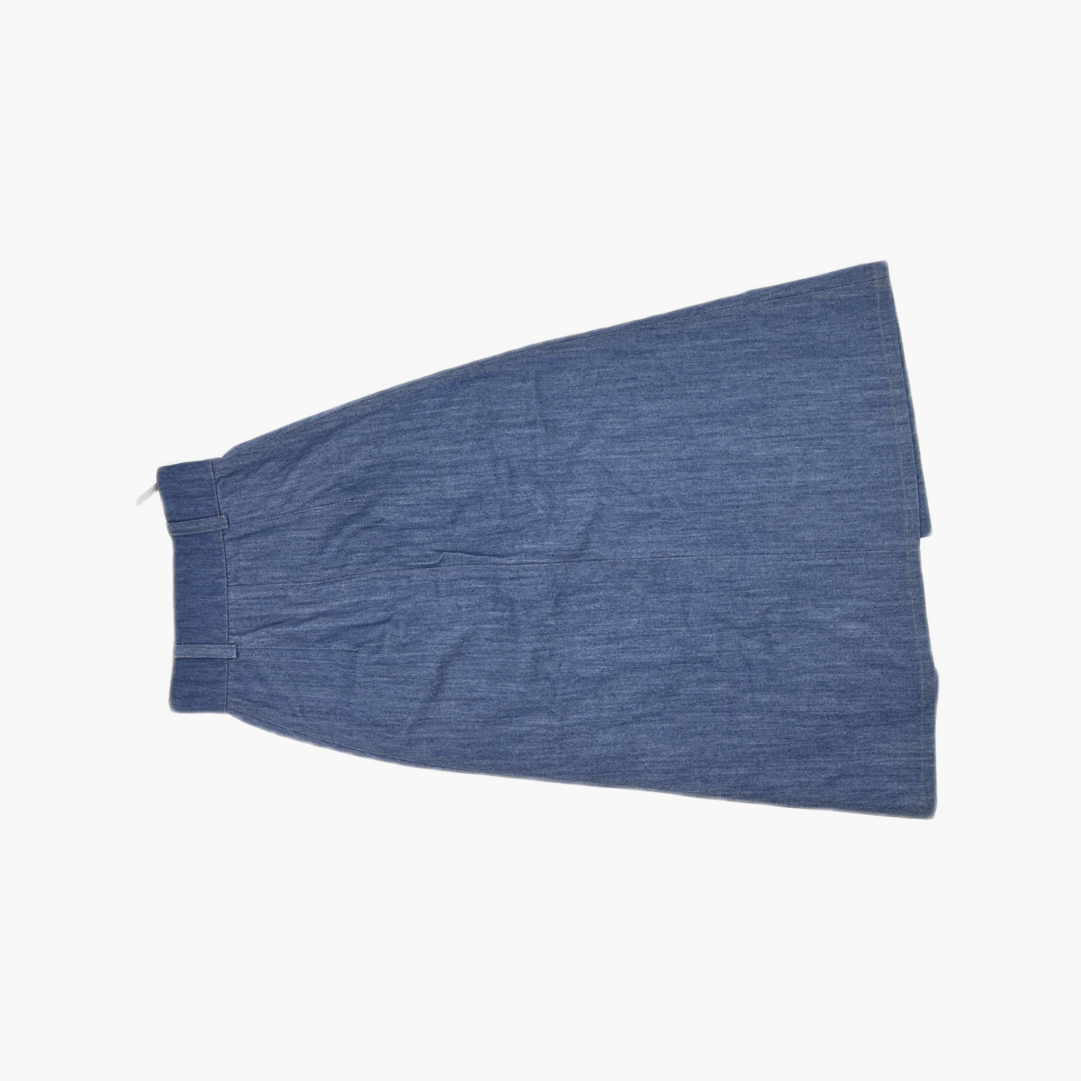Miu Miu Miu Miu Blue Denim Midi Skirt Size 36 Size 25" / US 0 / IT 36 - 2 Thumbnail