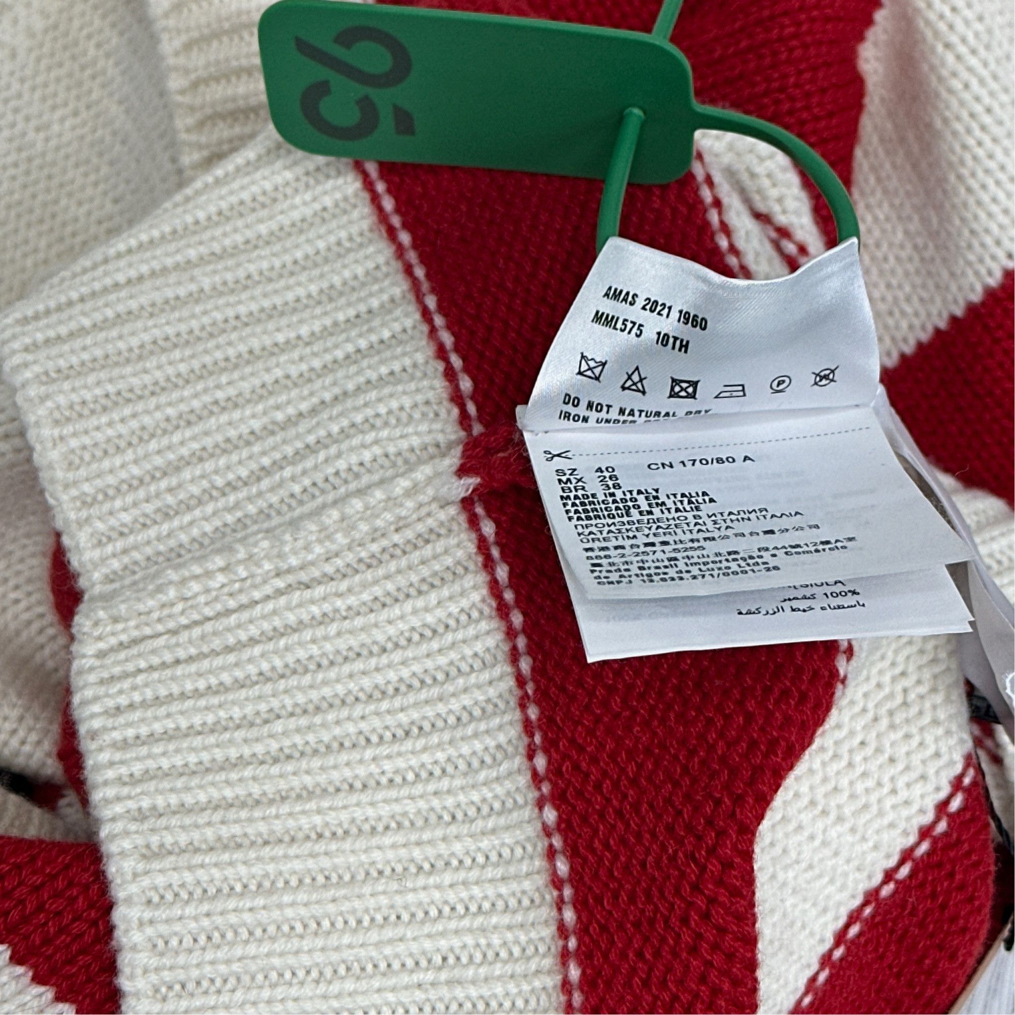Miu Miu Miu Miu Striped Cashmere Sweater Size 40 Size S / US 4 / IT 40 - 4 Thumbnail