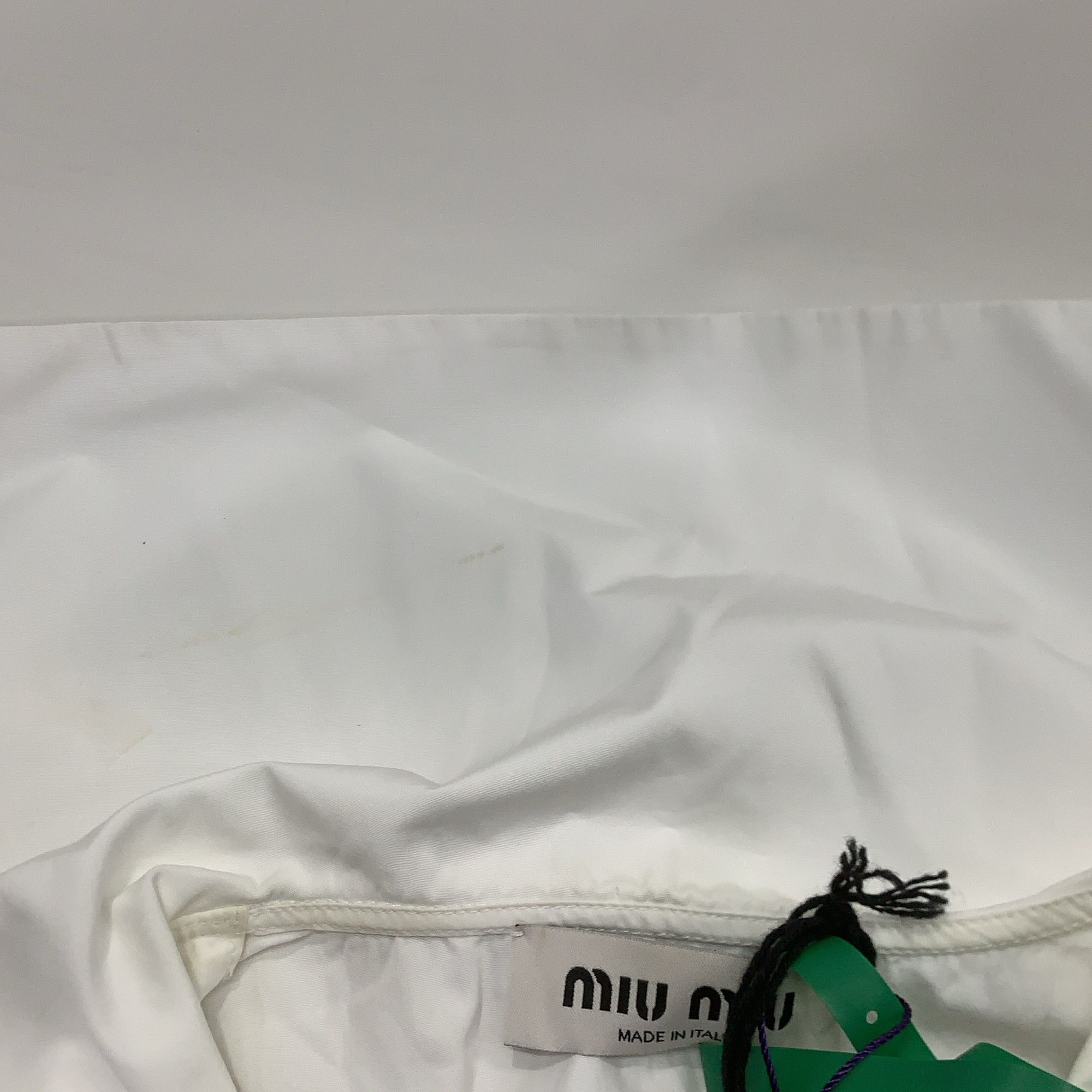 Miu Miu Miu Miu Logo Patch Button Up Shirt Size 36 Size XS / US 0-2 / IT 36-38 - 6 Thumbnail