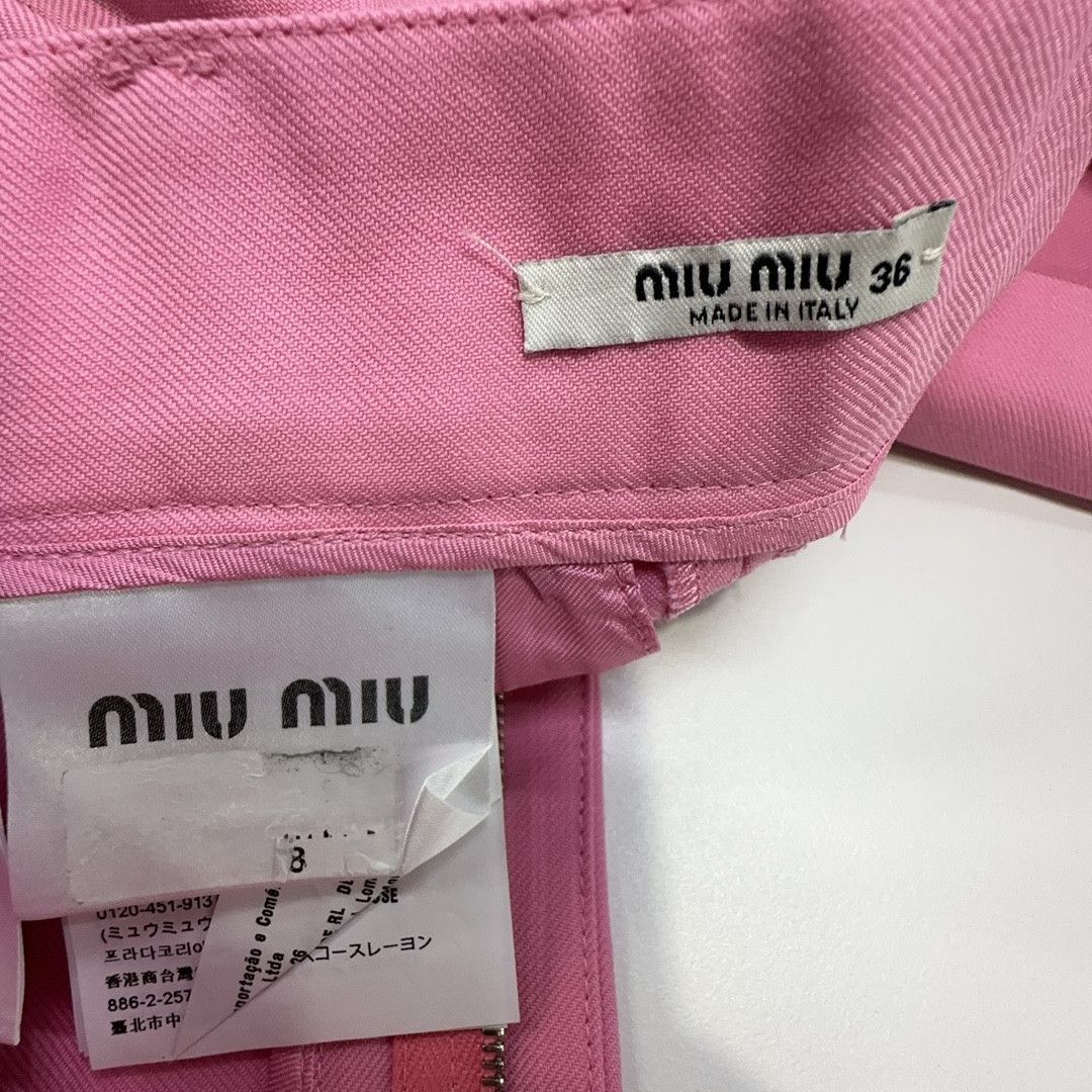 Miu Miu Miu Miu Pink Belted Shorts Size IT 36 Size 25" / US 0 / IT 36 - 3 Thumbnail