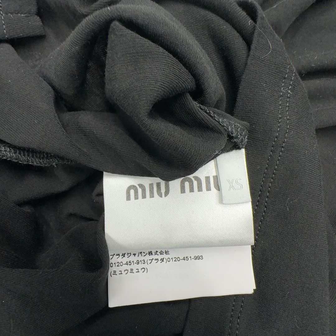 Miu Miu Miu Miu Logo Mini Skirt Size XS Size 26" / US 2 / IT 38 - 3 Thumbnail