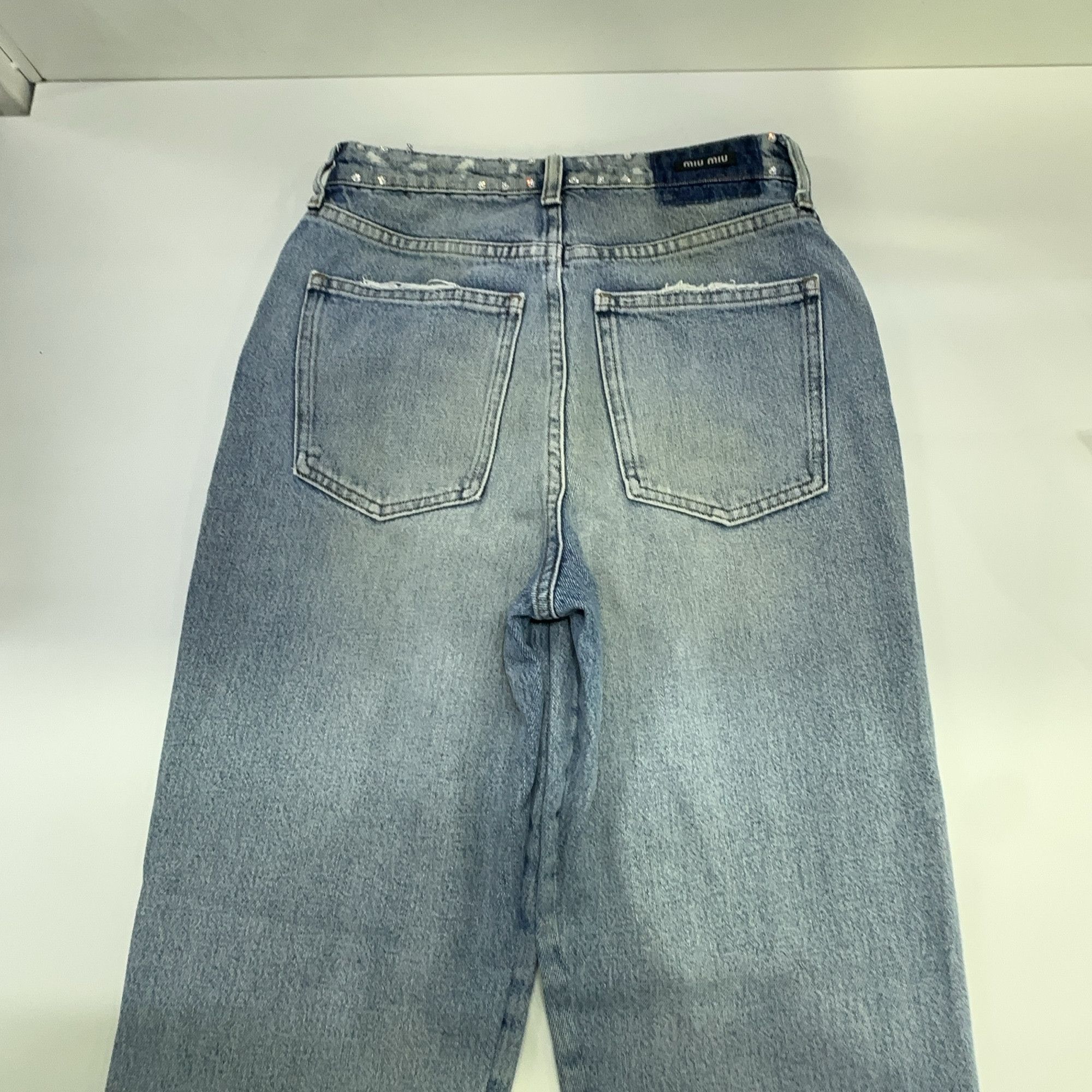 Miu Miu Miu Miu Embellished Waist Jeans Size 24 Size 24" / US 00 / IT 34 - 10 Thumbnail