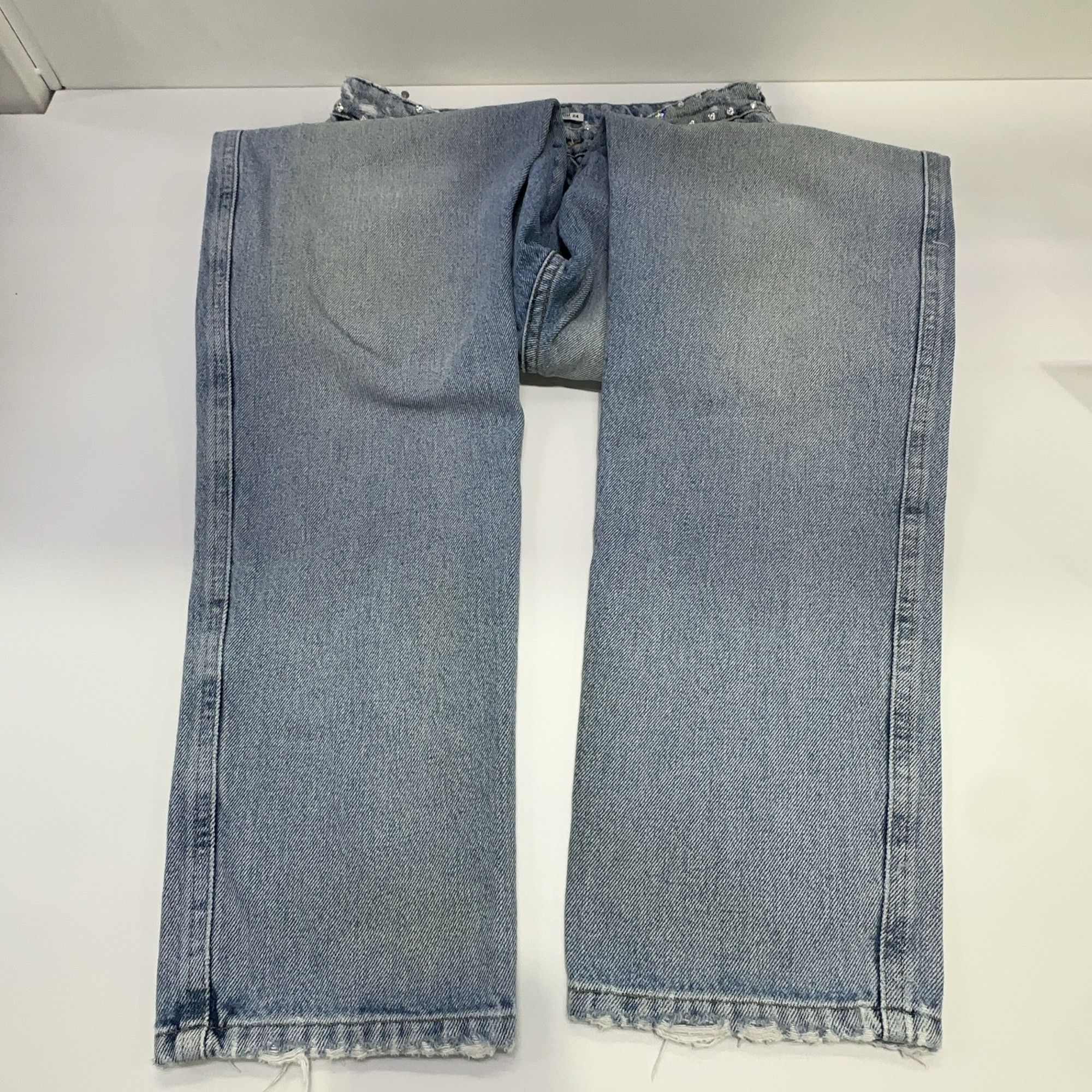Miu Miu Miu Miu Embellished Waist Jeans Size 24 Size 24" / US 00 / IT 34 - 8 Thumbnail
