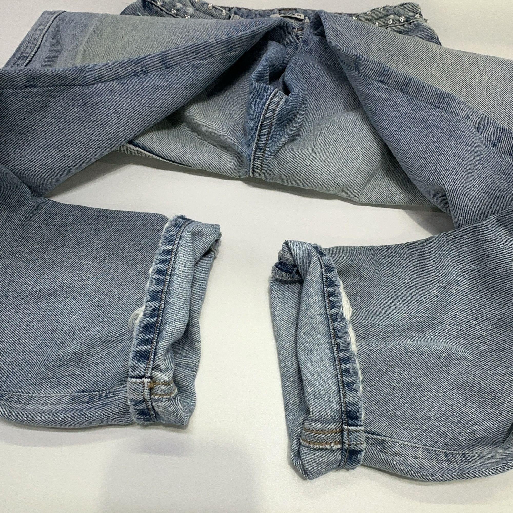 Miu Miu Miu Miu Embellished Waist Jeans Size 24 Size 24" / US 00 / IT 34 - 9 Thumbnail
