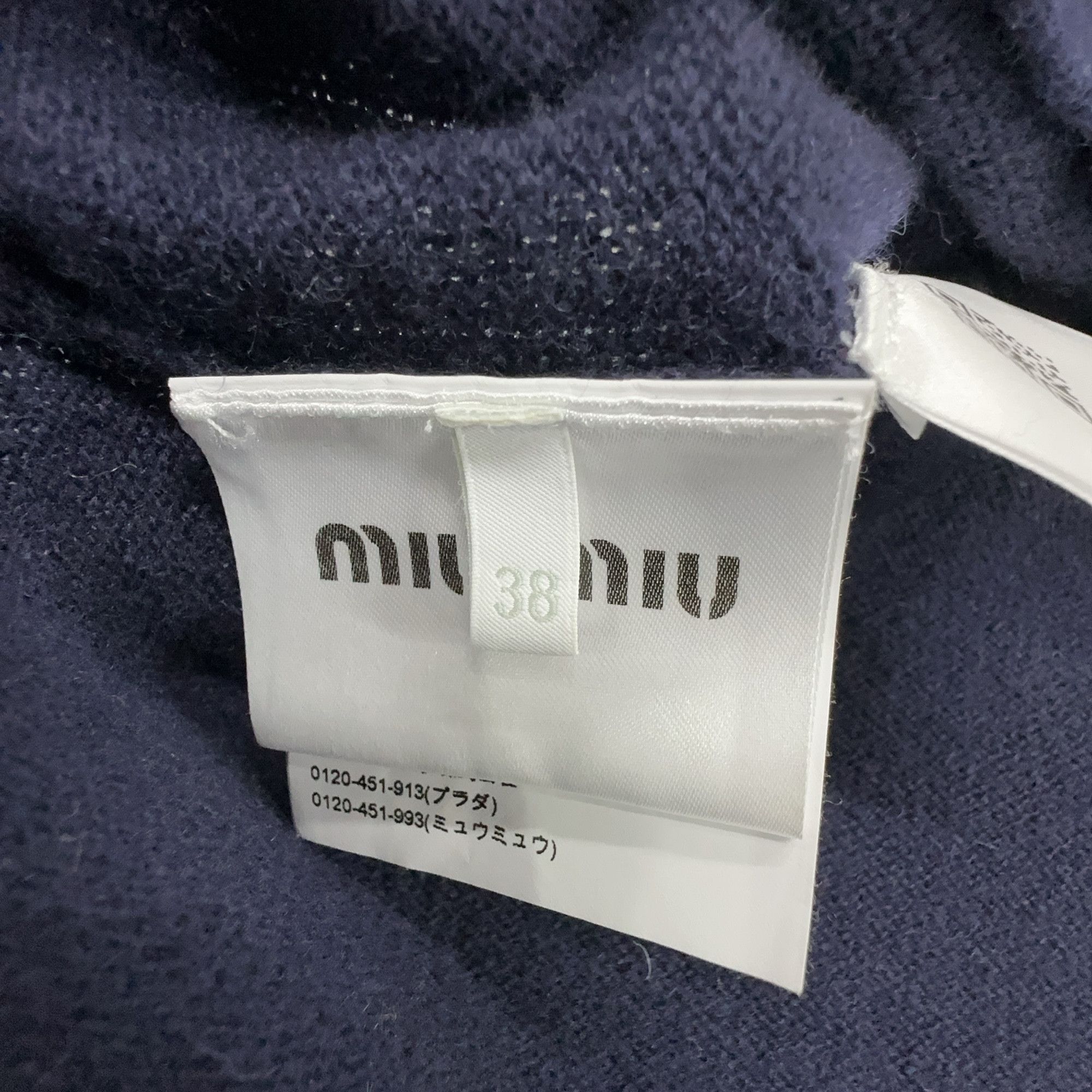 Miu Miu Miu Miu V-Neck Sweater Size 38 Size XS / US 0-2 / IT 36-38 - 6 Thumbnail