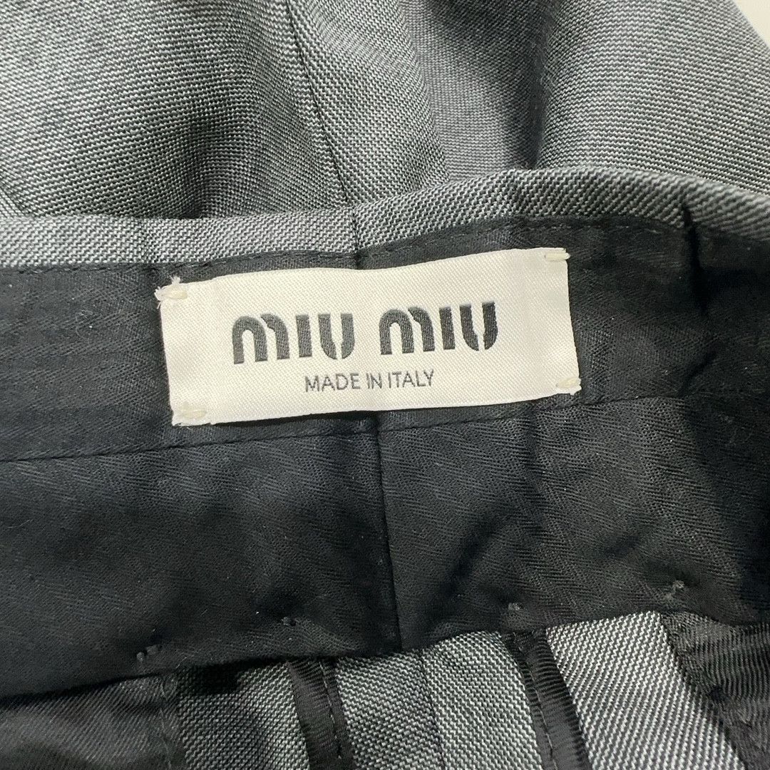 Miu Miu Miu Miu Grey Wool Pants Size 36 Size 25" / US 0 / IT 36 - 5 Thumbnail