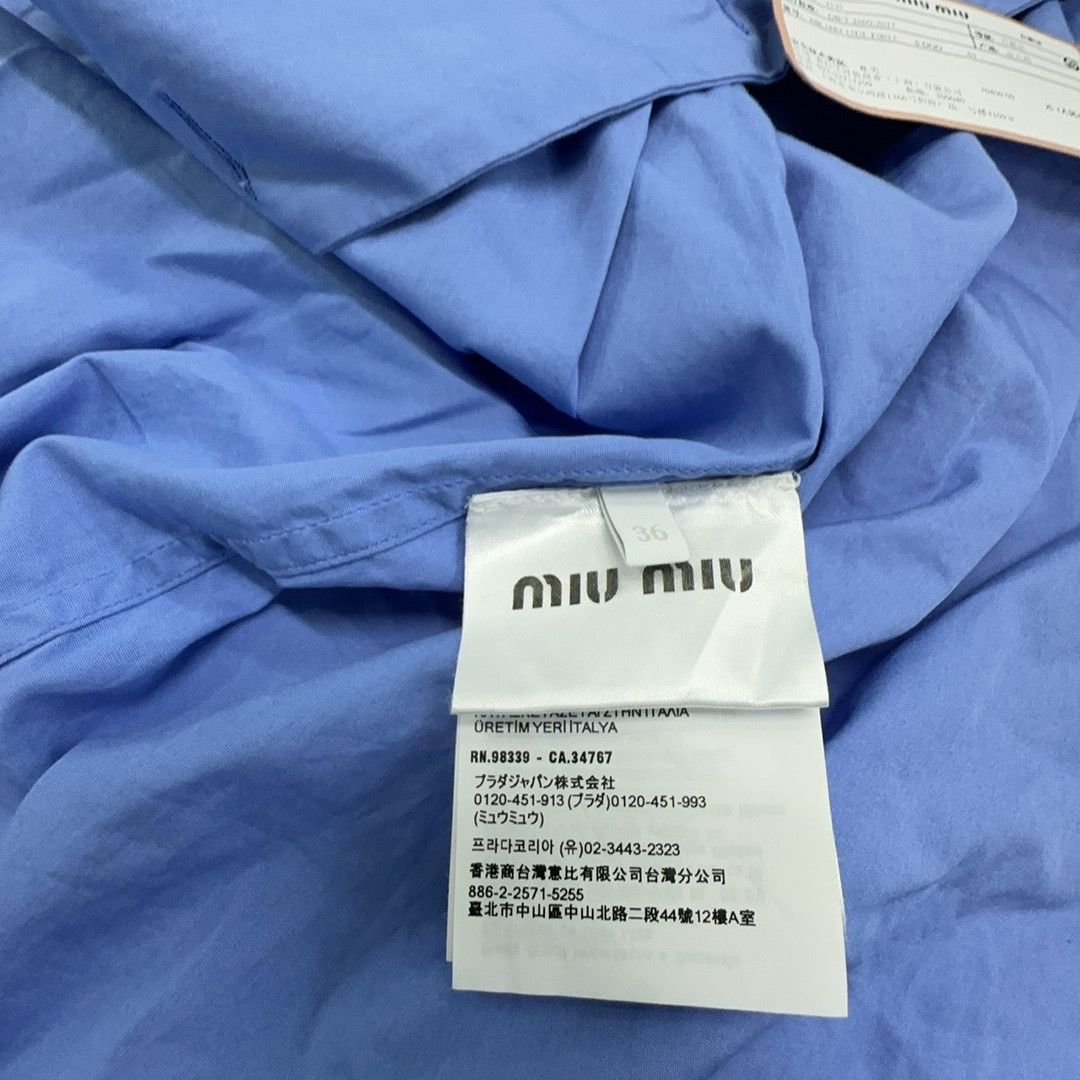 Miu Miu Miu Miu Logo Embroidery Button Up Shirt Size 36 Size XS / US 0-2 / IT 36-38 - 3 Thumbnail