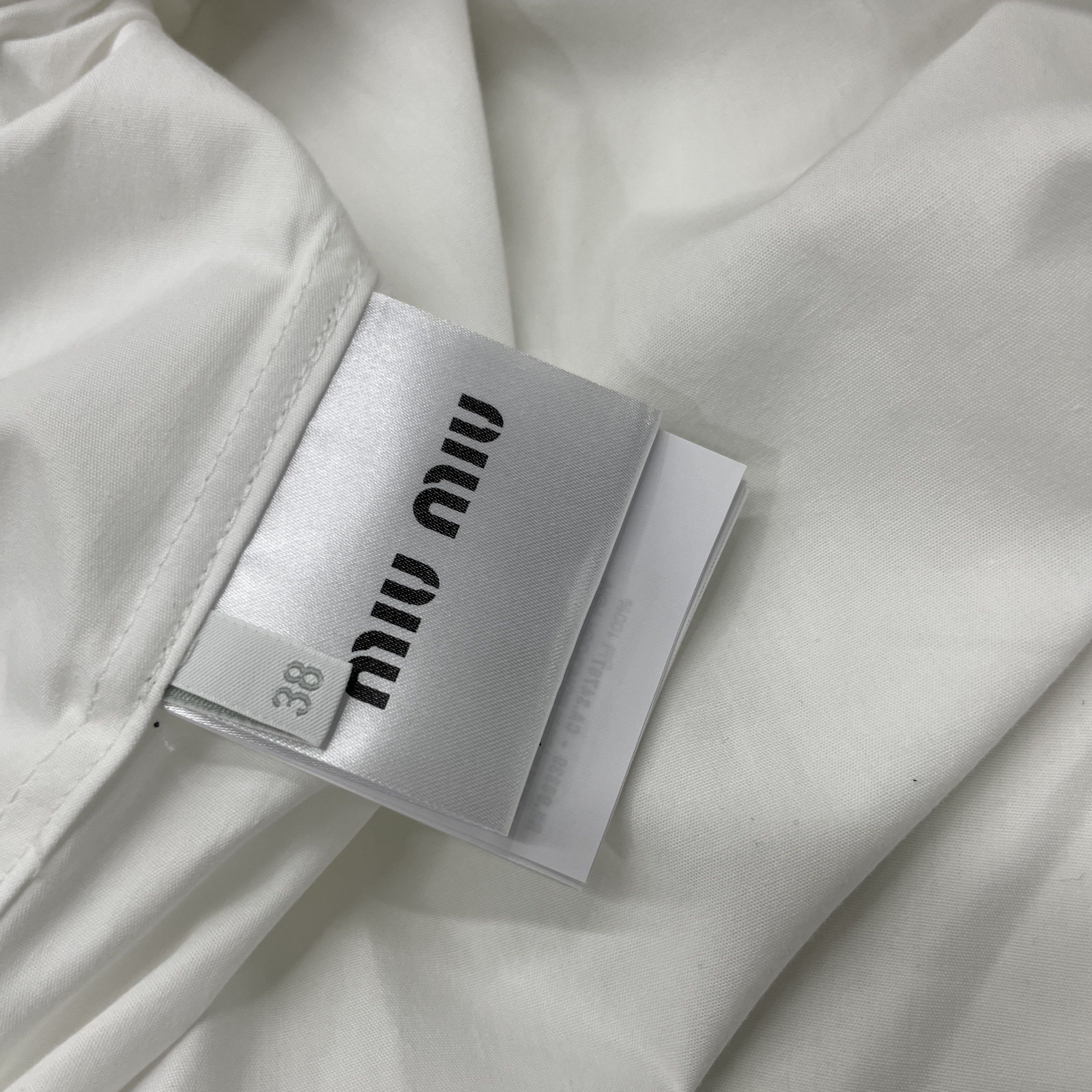 Miu Miu Miu Miu White Button Up Shirt Size 38 Size XS / US 0-2 / IT 36-38 - 4 Thumbnail