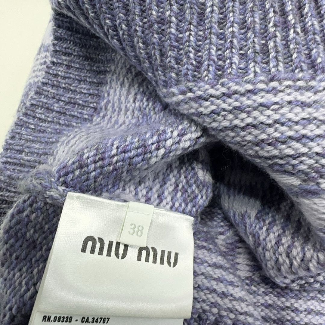 Miu Miu Miu Miu Logo Knit Mini Dress Size 38 Size XS / US 0-2 / IT 36-38 - 4 Thumbnail