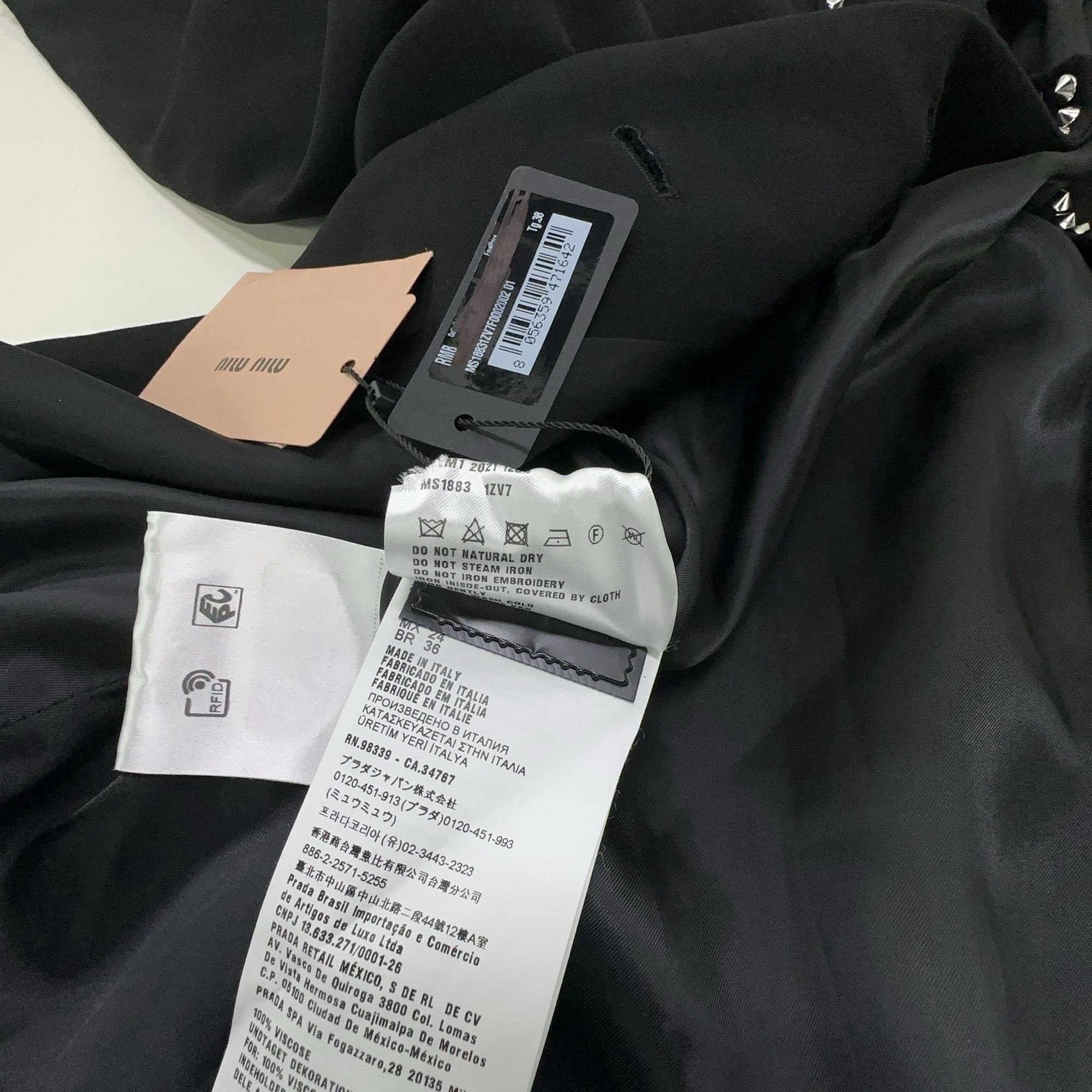 Miu Miu Miu Miu Studded Cady Coat Size 38 Size XS / US 0-2 / IT 36-38 - 8 Thumbnail