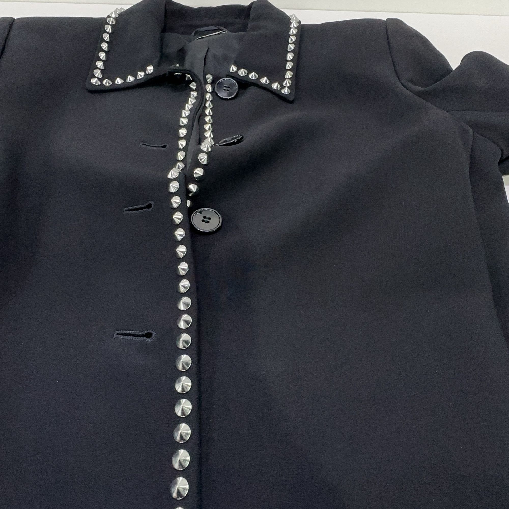 Miu Miu Miu Miu Studded Cady Coat Size 38 Size XS / US 0-2 / IT 36-38 - 10 Thumbnail