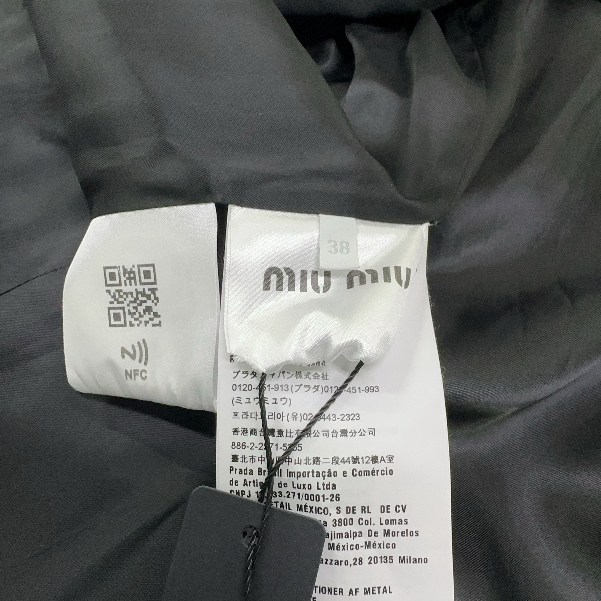 Miu Miu Miu Miu Studded Cady Coat Size 38 Size XS / US 0-2 / IT 36-38 - 4 Thumbnail