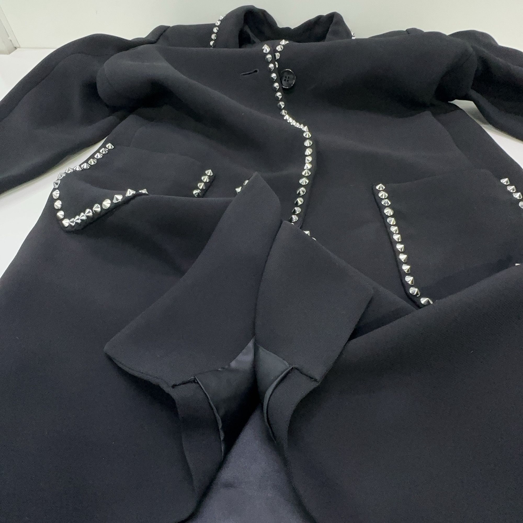 Miu Miu Miu Miu Studded Cady Coat Size 38 Size XS / US 0-2 / IT 36-38 - 9 Thumbnail