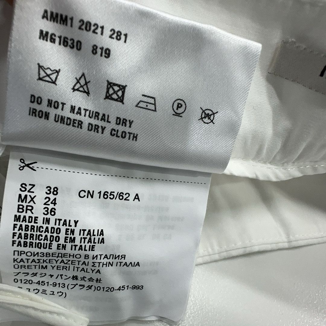 Miu Miu Miu Miu White Star Striped Midi Skirt Size 38 Size 26" / US 2 / IT 38 - 4 Thumbnail