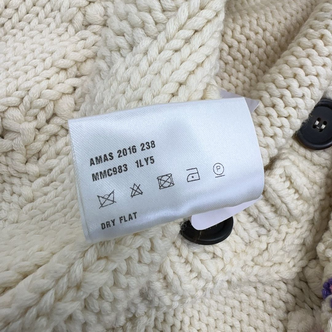 Miu Miu Miu Miu Floral Embroidered Cable Knit Cardigan Size 40 Size S / US 4 / IT 40 - 4 Thumbnail