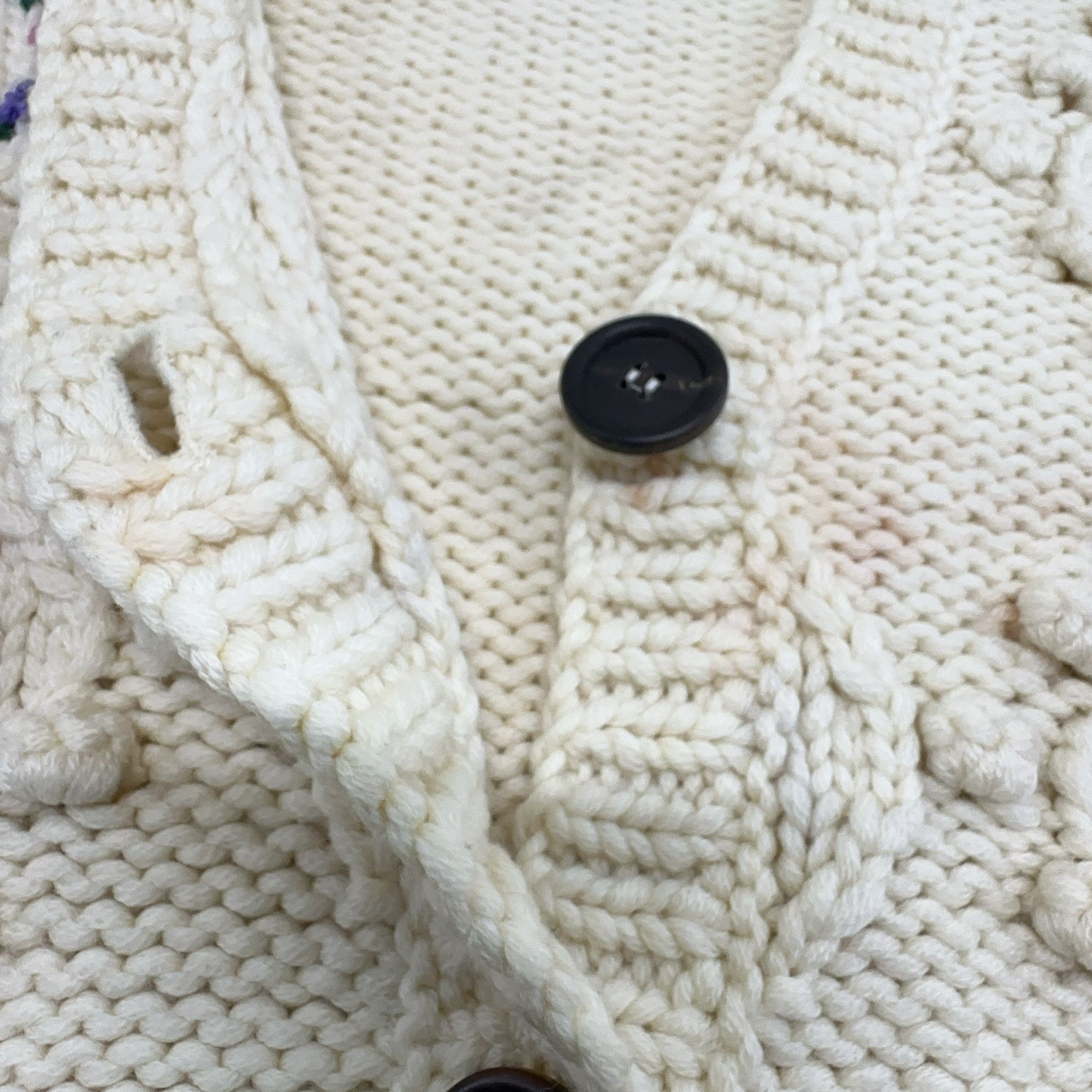 Miu Miu Miu Miu Floral Embroidered Cable Knit Cardigan Size 40 Size S / US 4 / IT 40 - 9 Thumbnail