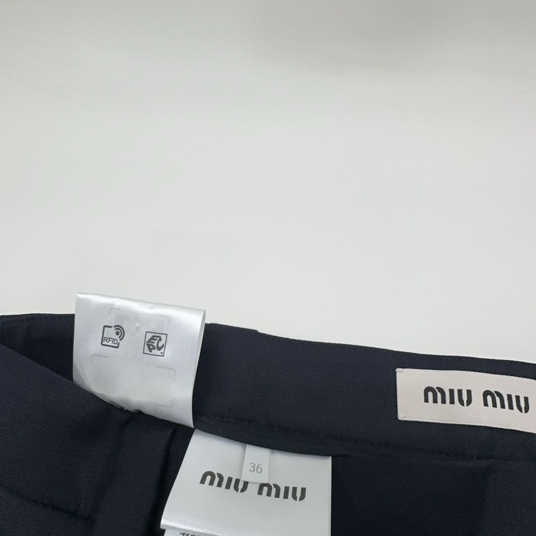 Miu Miu Miu Miu Wool Pleated Mini Skirt Size 36 Size 25" / US 0 / IT 36 - 5 Thumbnail