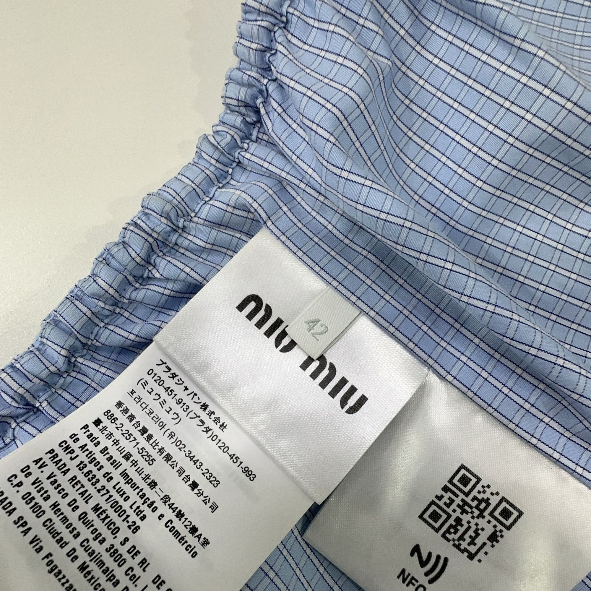 Miu Miu Miu Miu Club Checkered Tube Top Size 42 Size M / US 6-8 / IT 42-44 - 4 Thumbnail