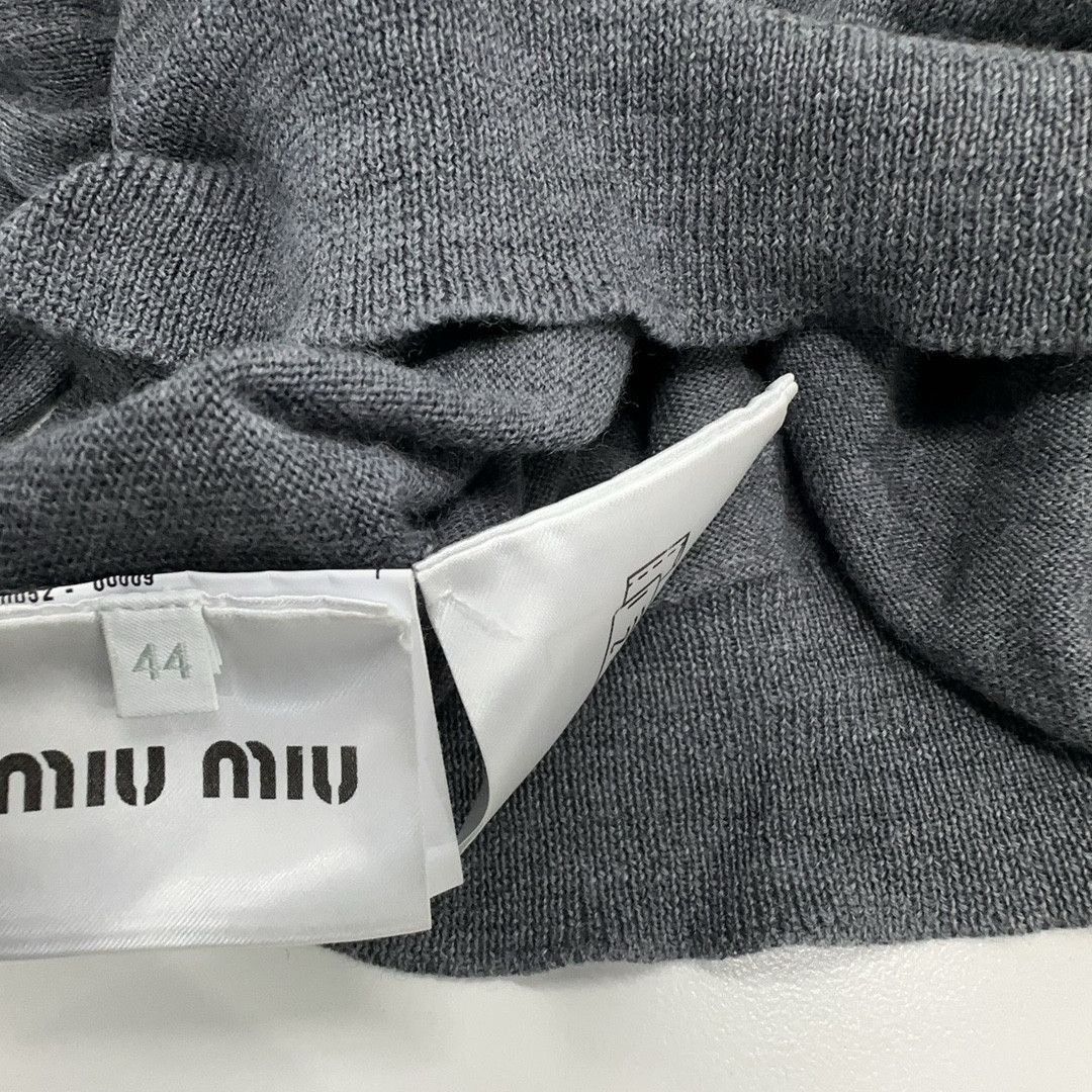 Miu Miu Miu Miu Logo Embroidered Wool Sweater Size 44 Size M / US 6-8 / IT 42-44 - 4 Thumbnail