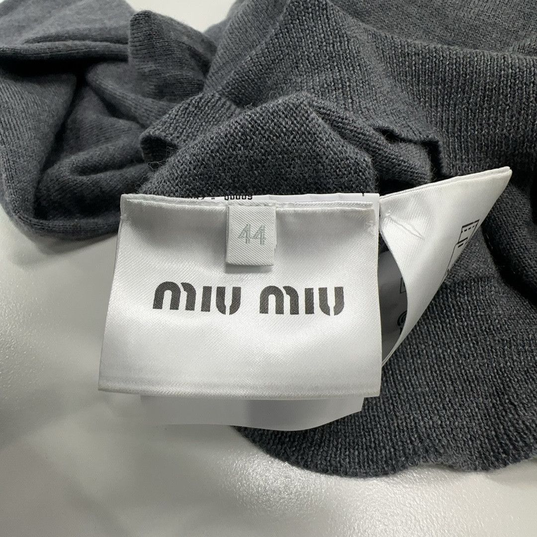 Miu Miu Miu Miu Logo Embroidered Wool Sweater Size 44 Size M / US 6-8 / IT 42-44 - 3 Thumbnail