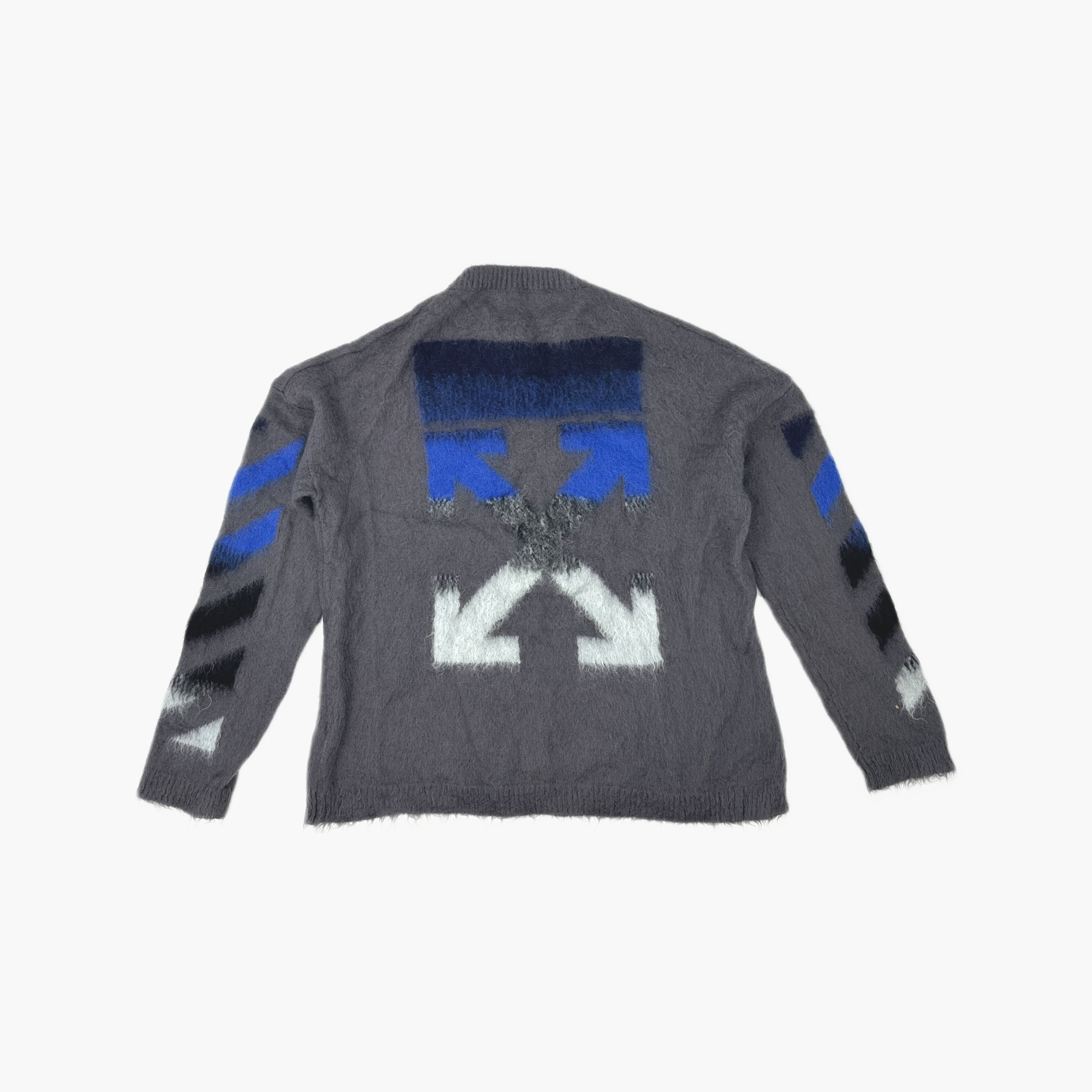 Off-White Off-White Arrows Mohair Sweater Gray Size XL Size US XL / EU 56 / 4 - 2 Thumbnail